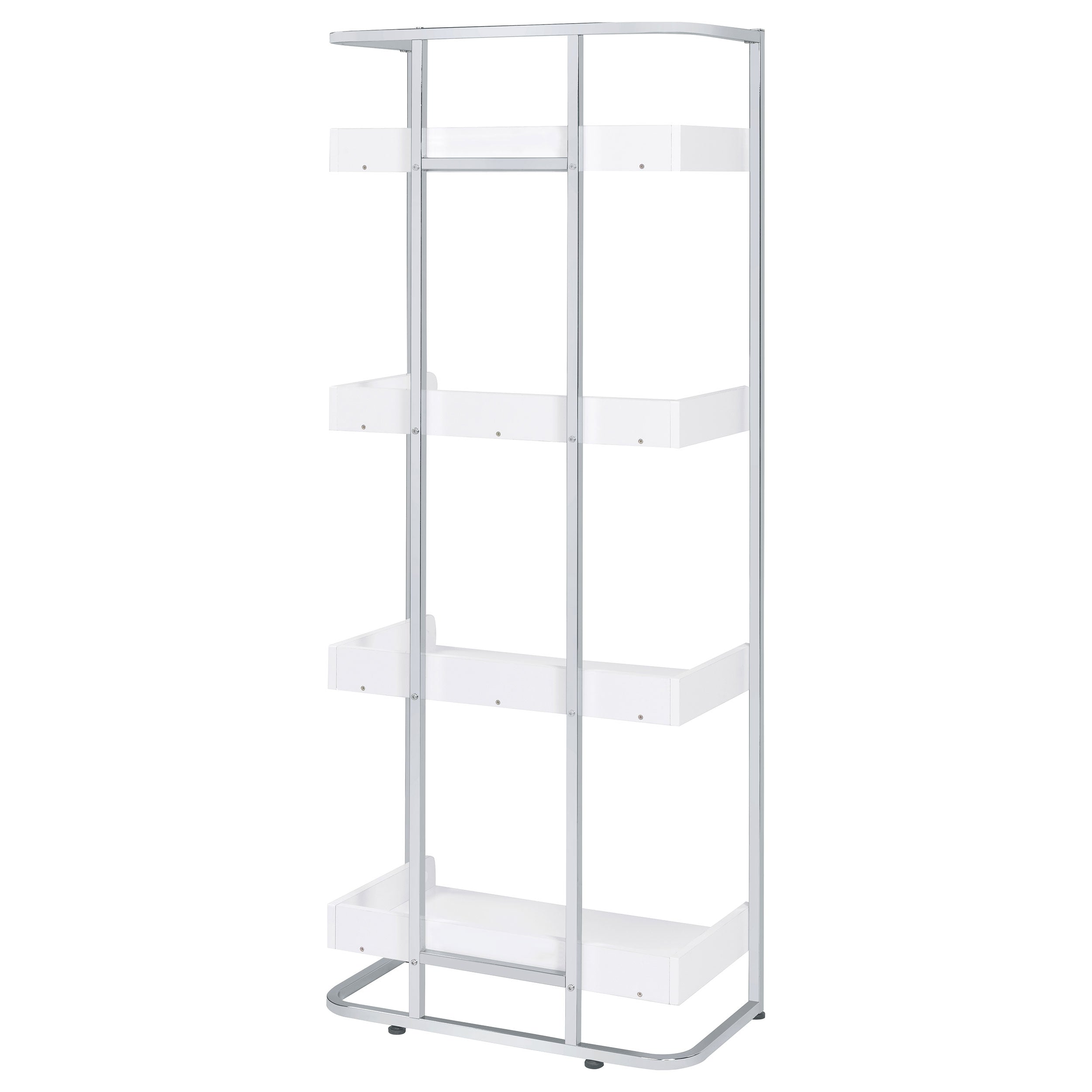 Ember 68-inch 4-shelf Bookshelf Dark Oak and Black