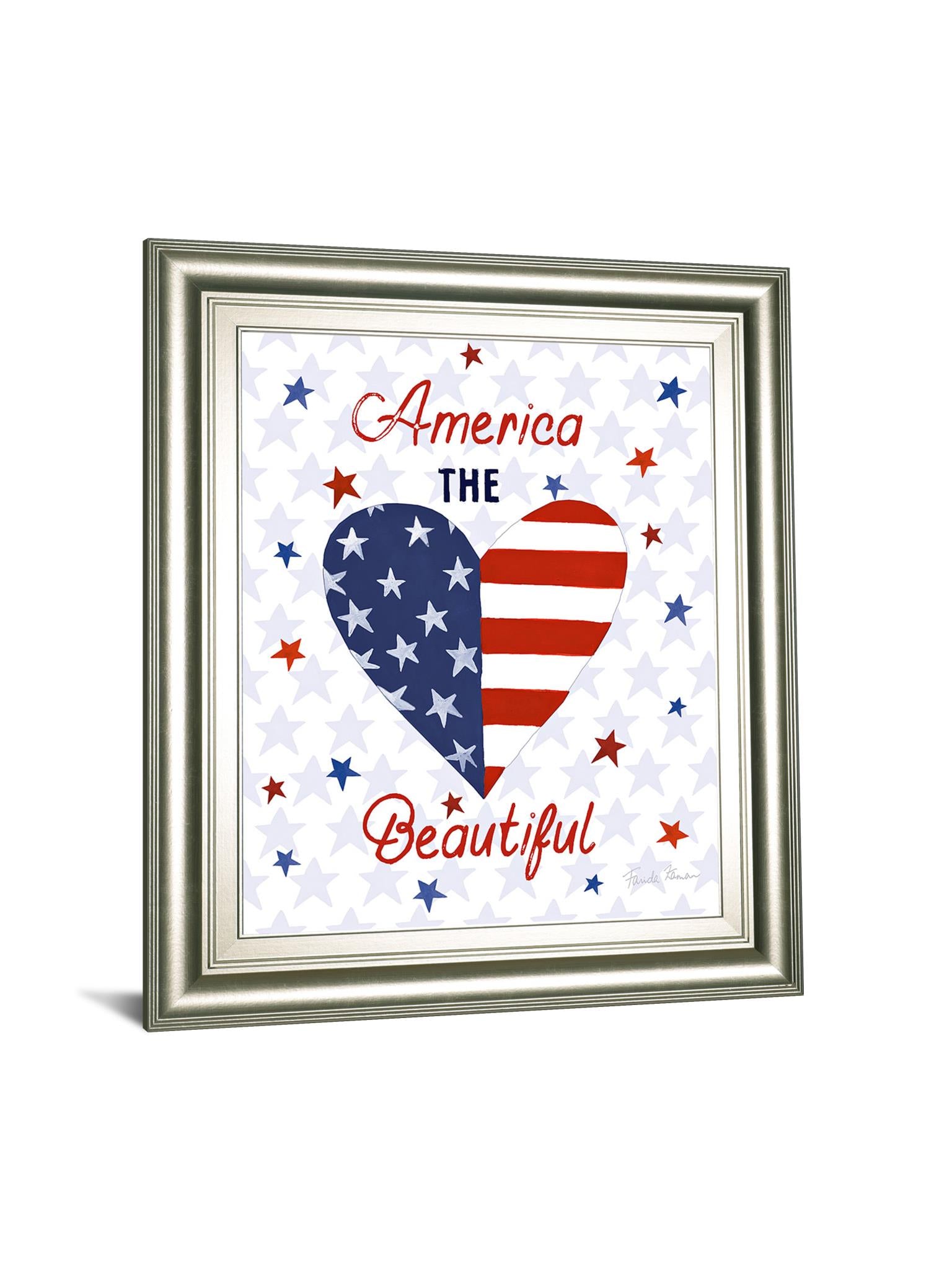 America The Beautiful Ii By Farida Zaman 22X26 Framed Print