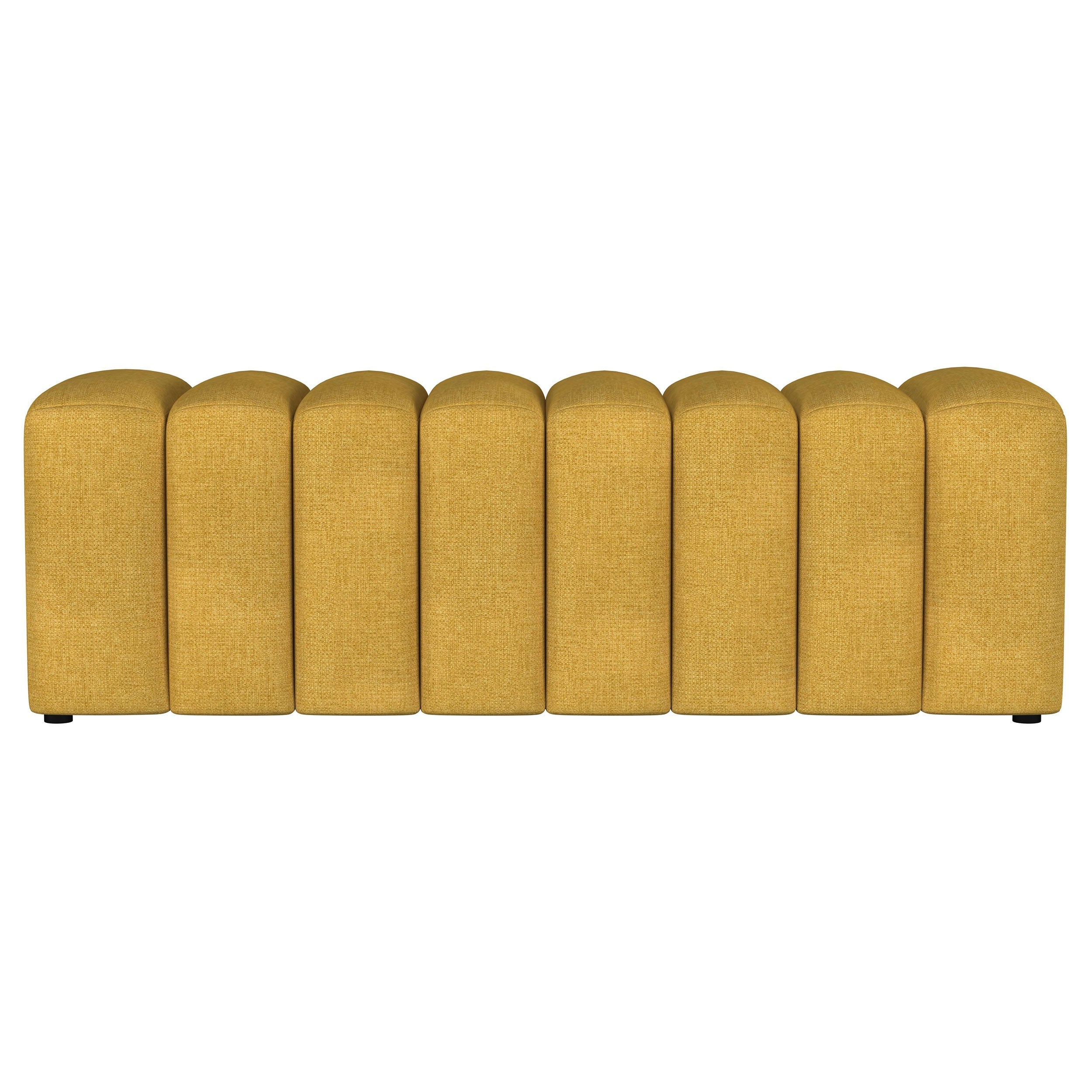 Summer Fabric Upholstered Tufted Accent Bench Charcoal