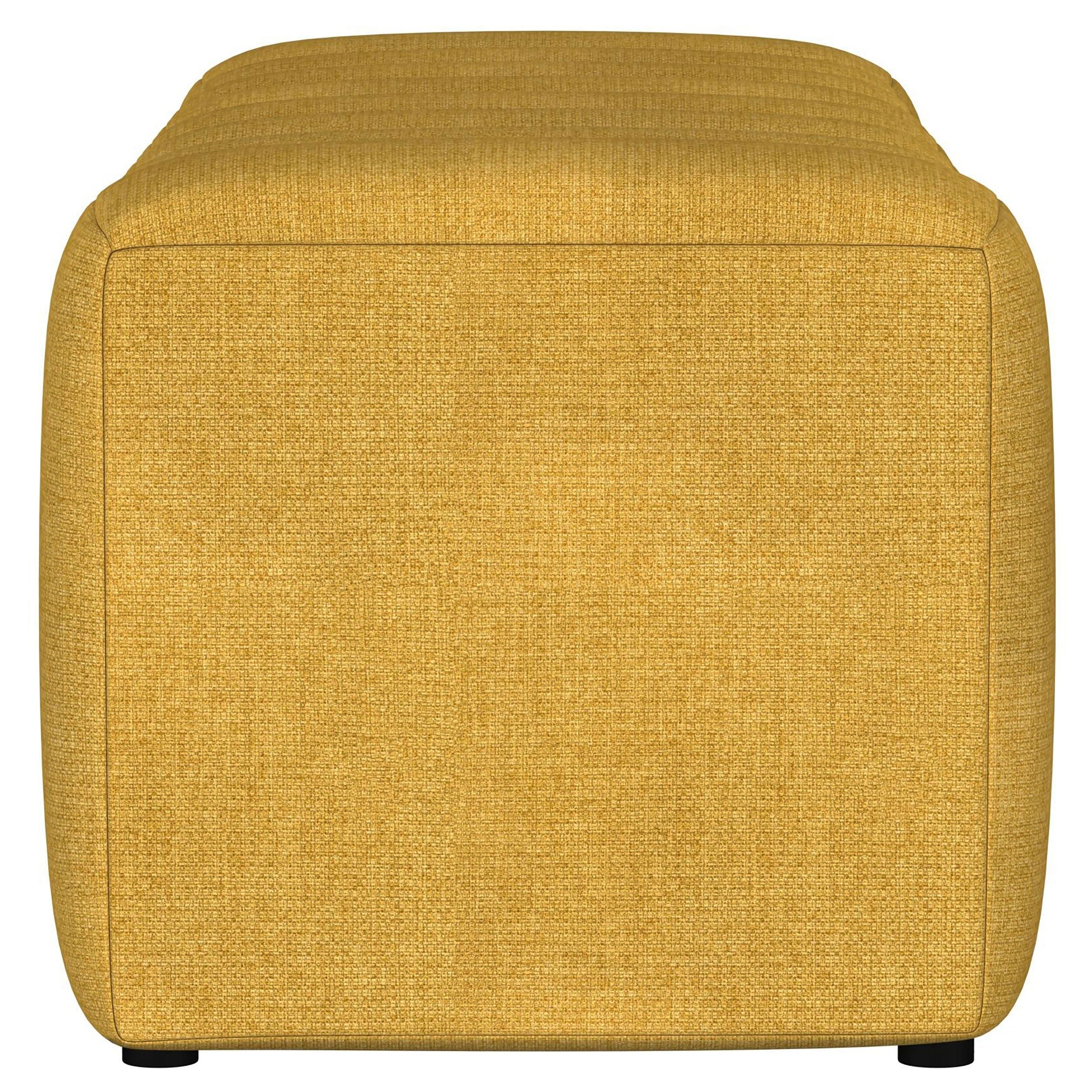 Summer Fabric Upholstered Tufted Accent Bench Charcoal