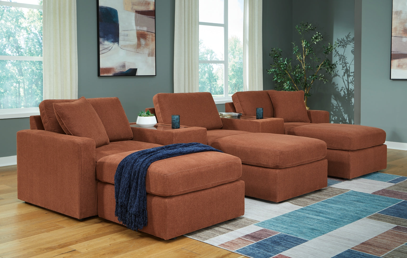 Modmax  Sectional with Ottoman