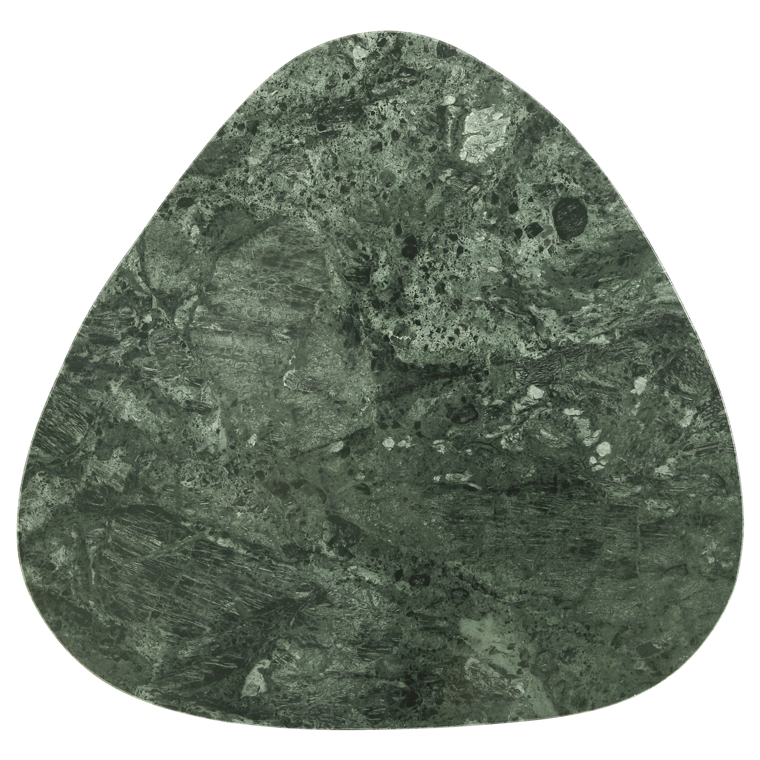 Tobias  Triangular Marble Top Nesting Table Green