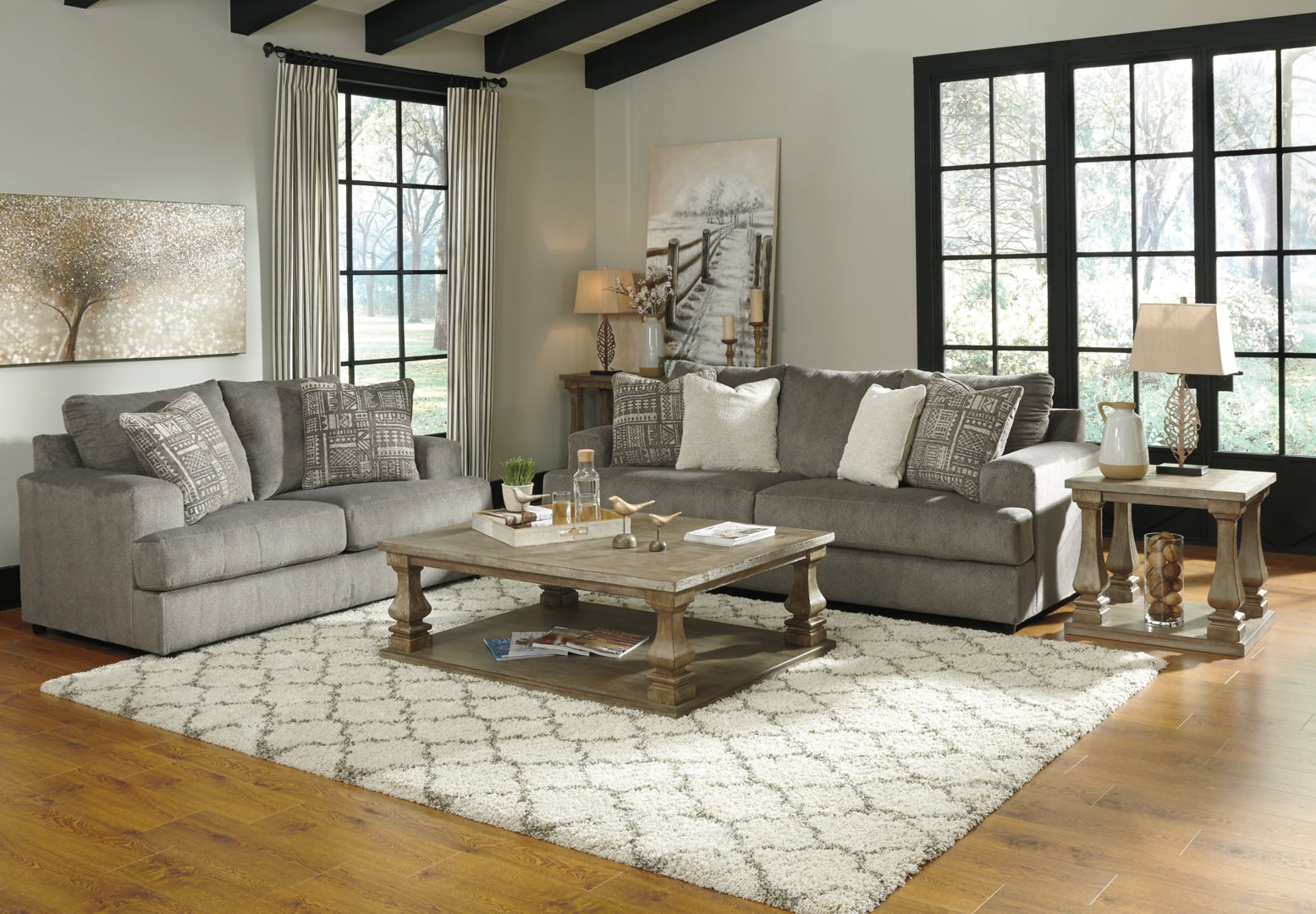Soletren Sofa, Loveseat, Chair and Ottoman