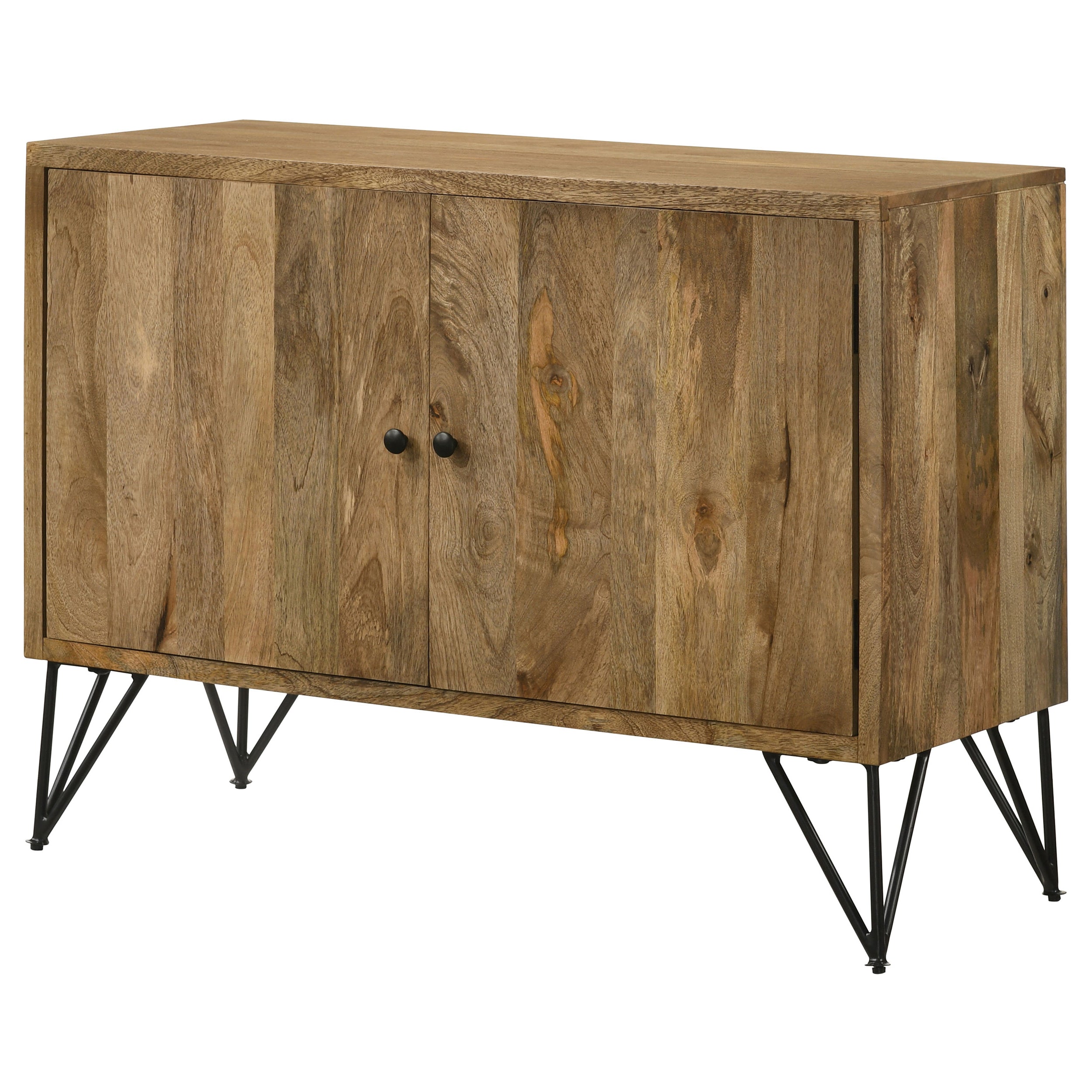 Eileen 2-door Wood Storage Accent Cabinet White Washed