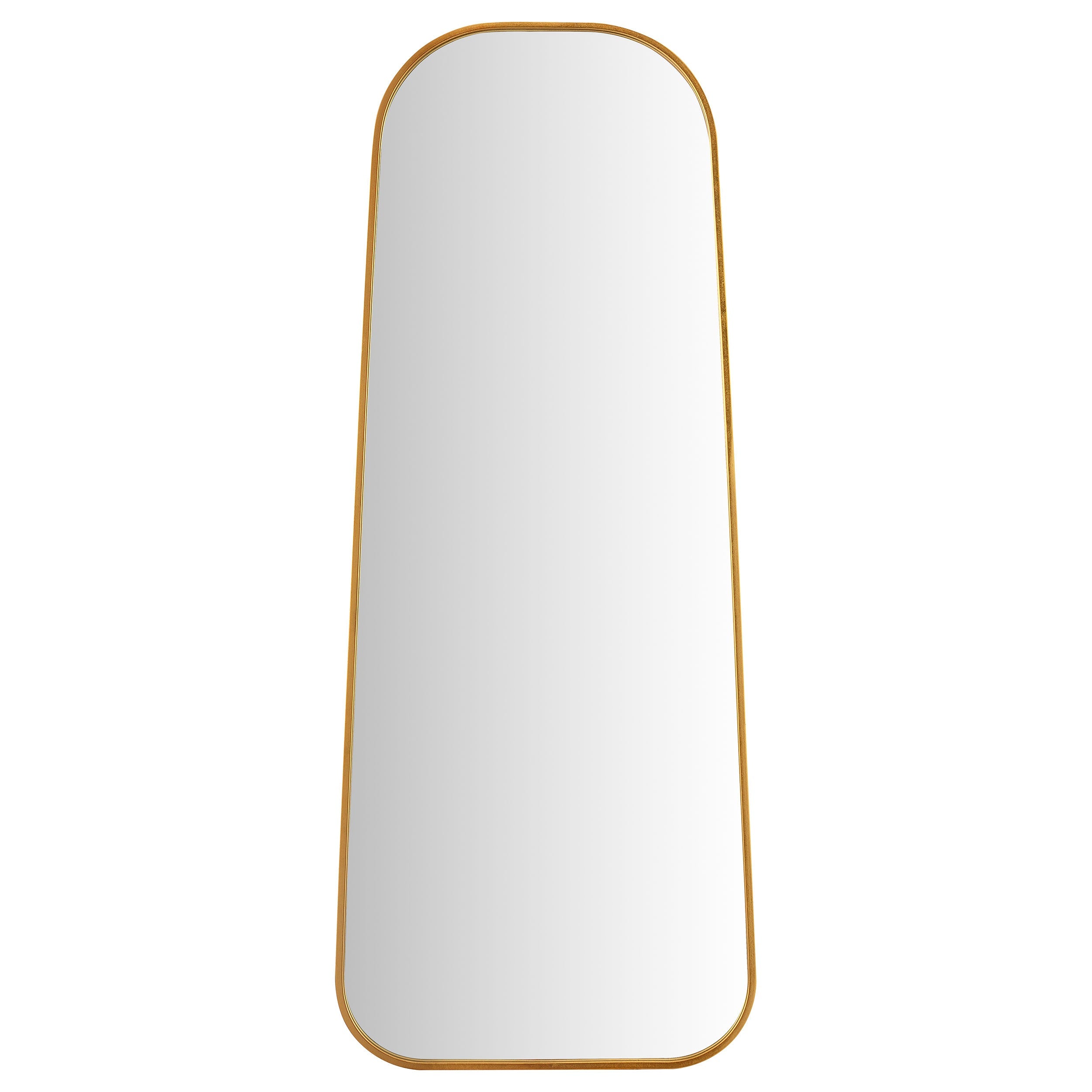 Simeon 20 x 52 Inch  Length Floor Mirror Antique Gold