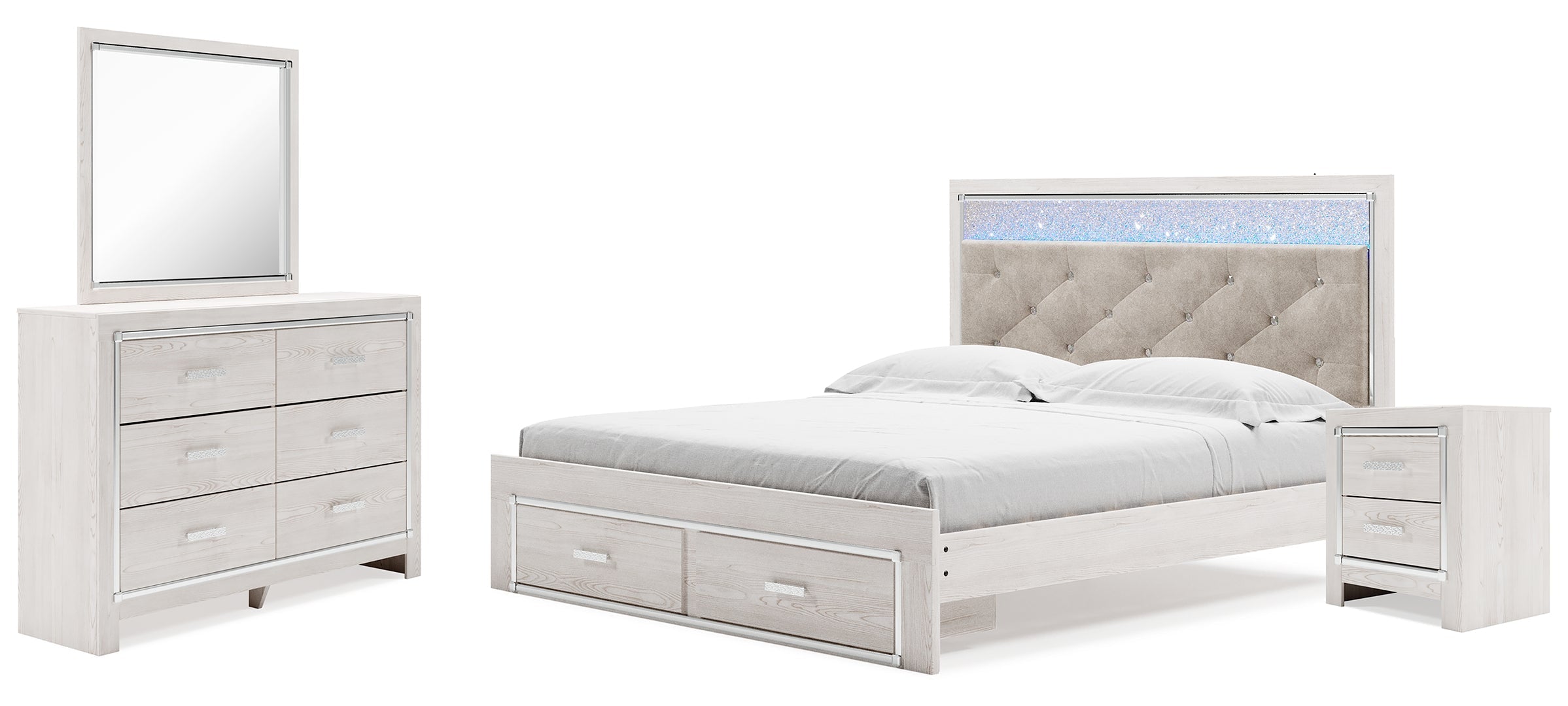 Altyra Panel Bookcase Bedroom Set