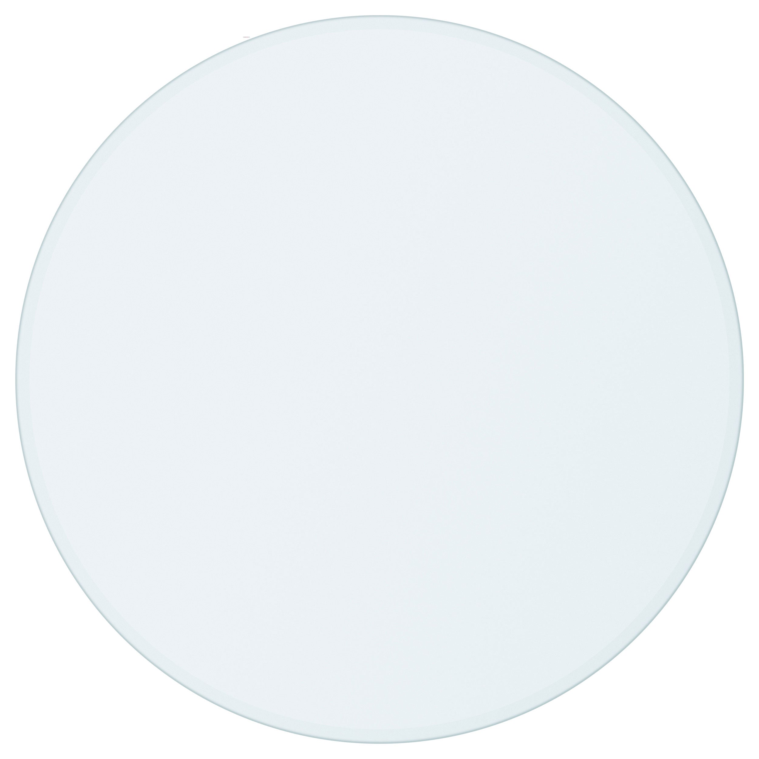 52-inch 12mm Round Clear Tempered Glass Top