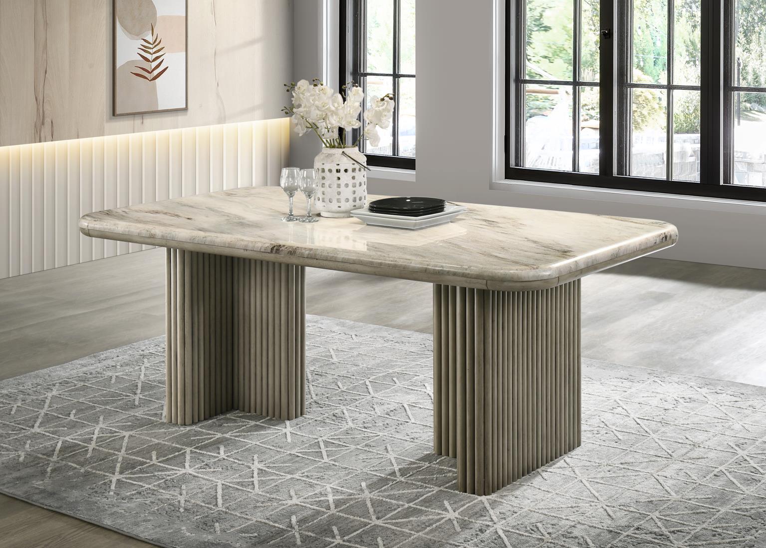 Acadia Dining Table & 4 Side Chairs