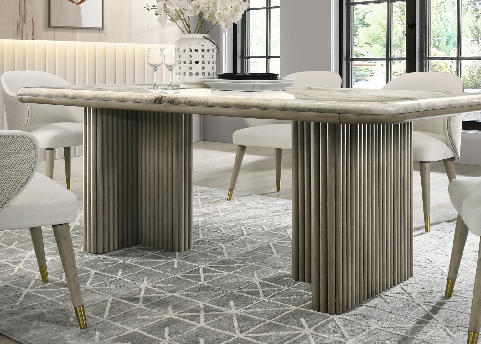 Acadia Dining Table & 4 Side Chairs