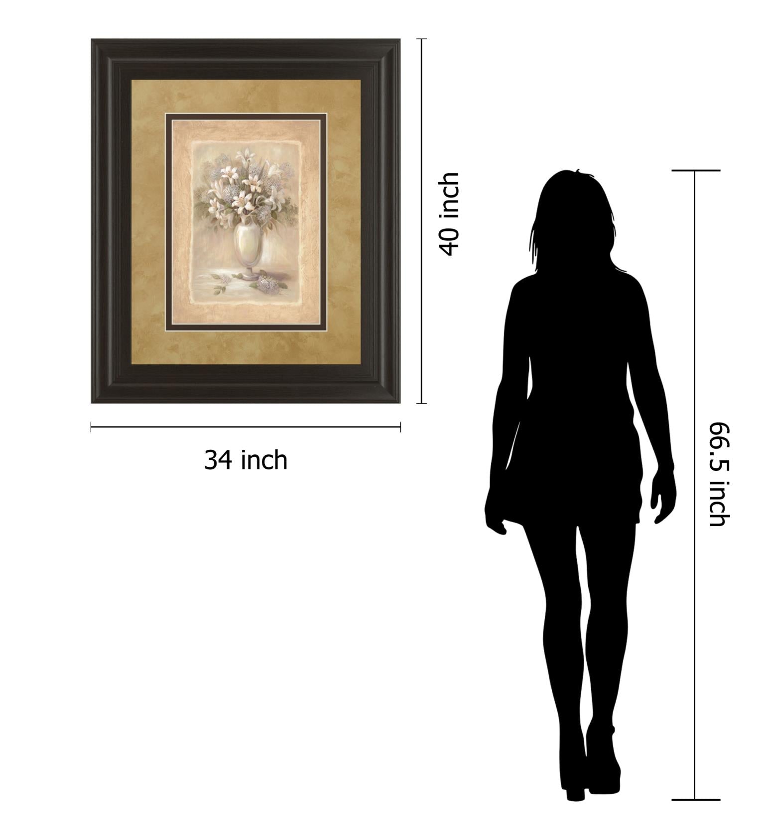 White Bounty Ii By Vivian Flasch 34X40 Framed Print