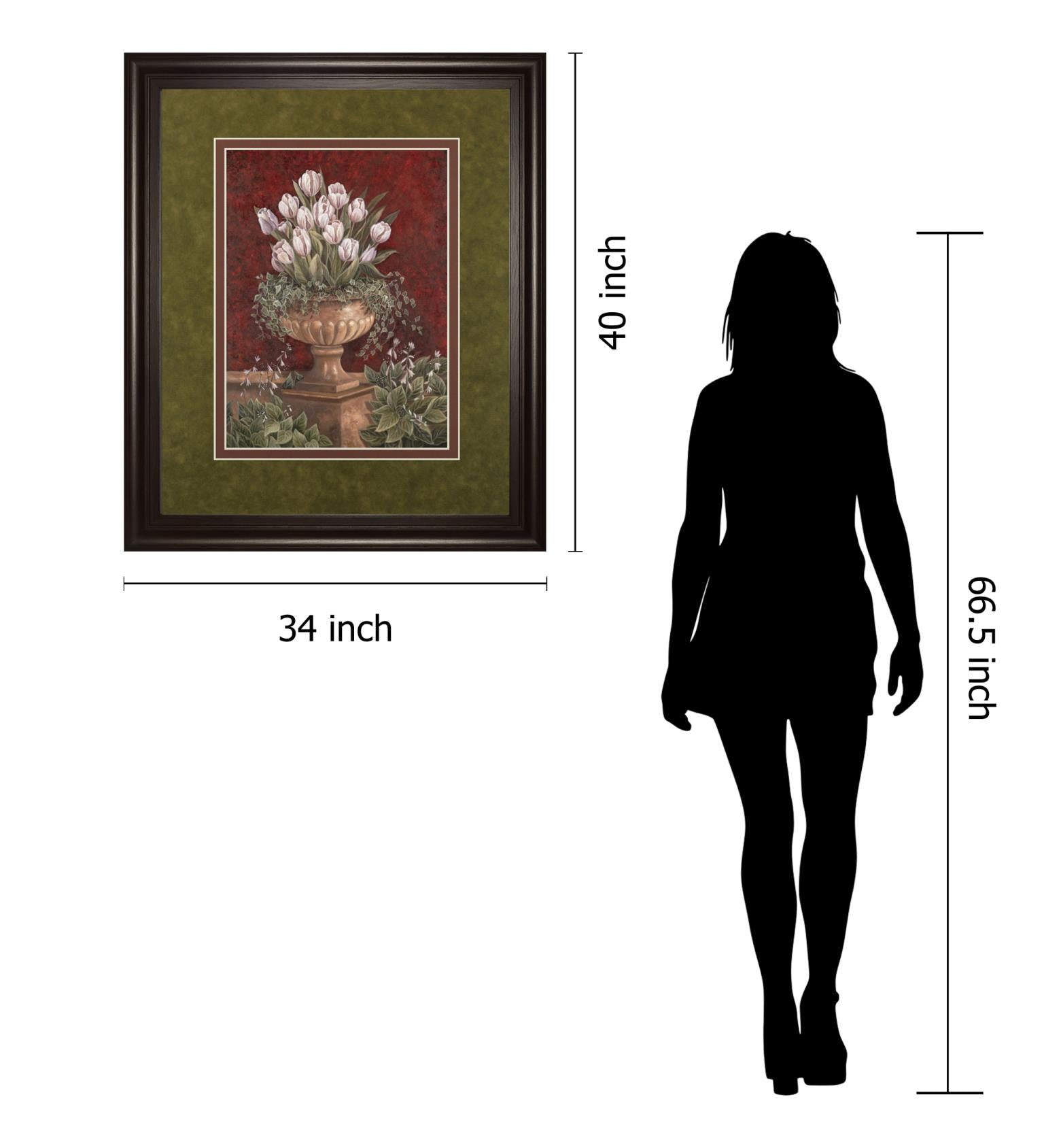 Alexa'S Tulips By Betsy Brown 34X40 Framed Print