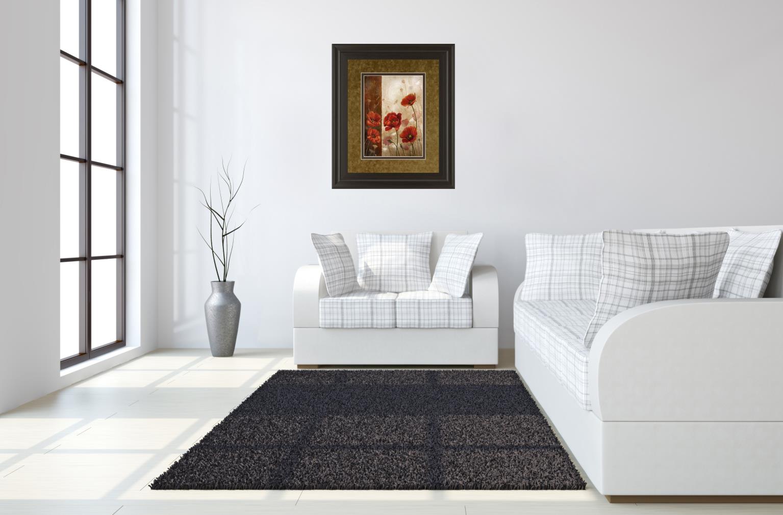 Wild Poppies I By Conrad Knutsen 34X40 Framed Print