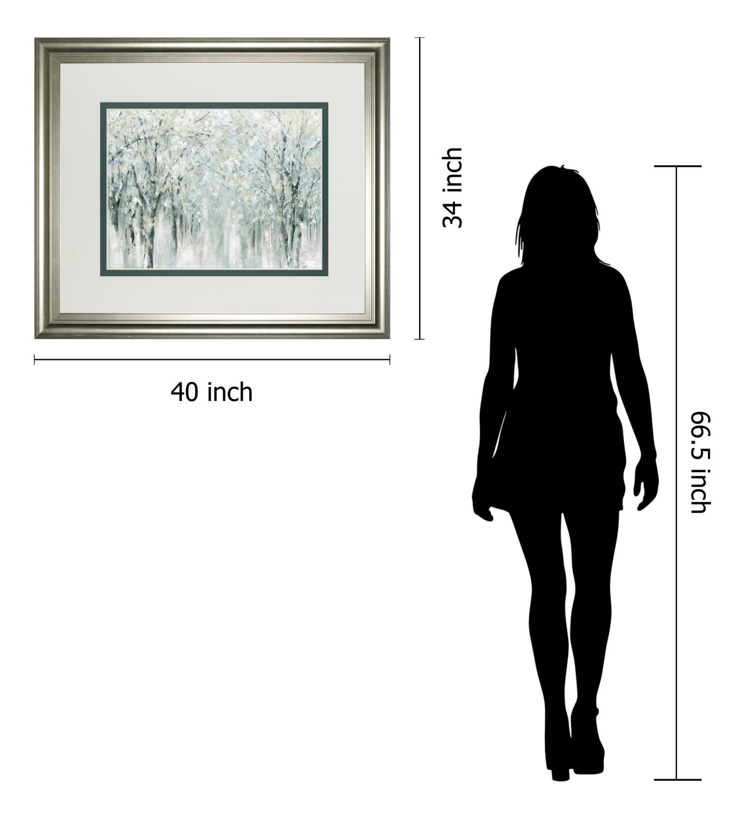 Winter Mist By Carol Robinson 34X40 Framed Print