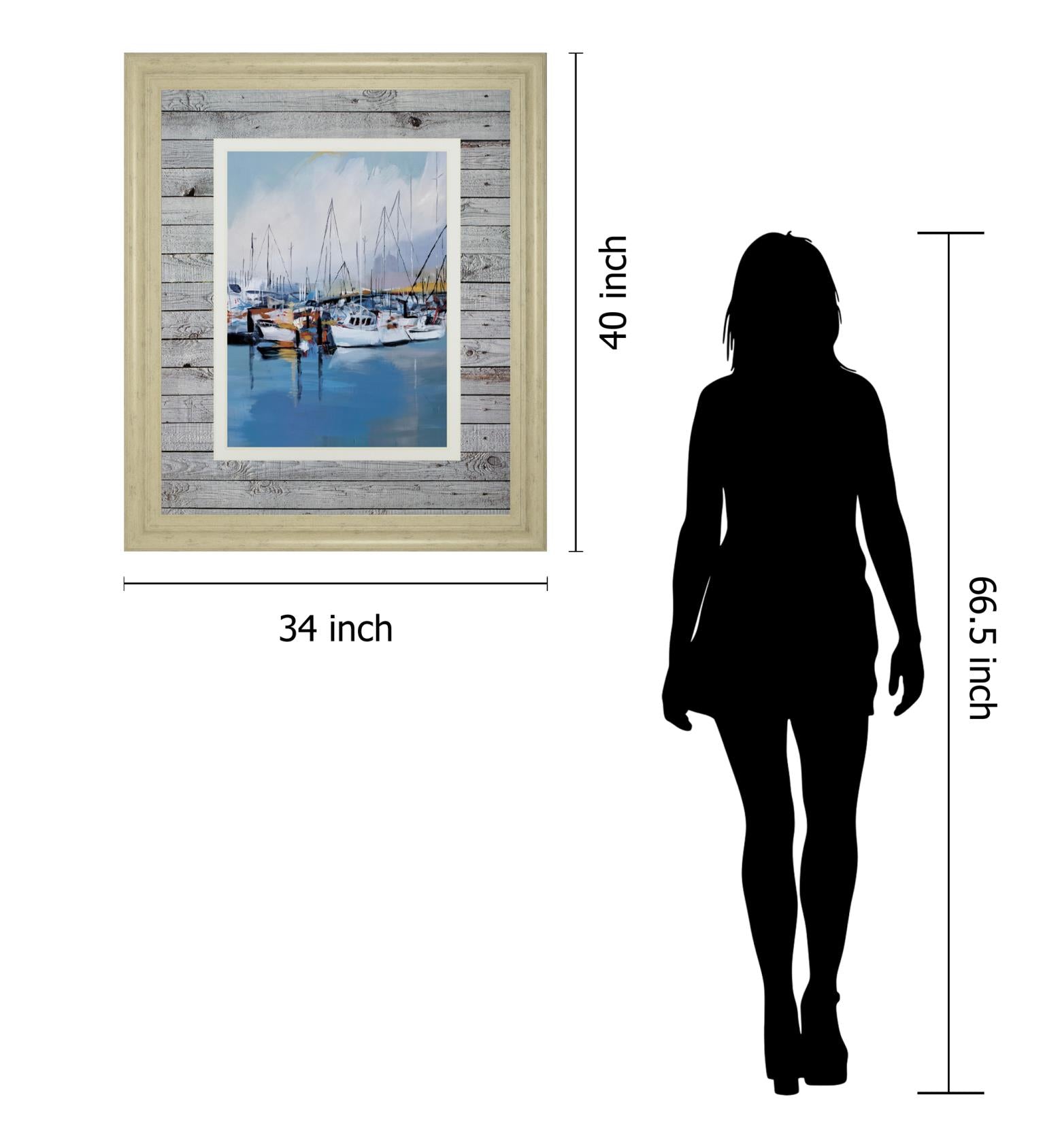 Along The Quay By Fitsimmons, A. 34X40 Framed Print