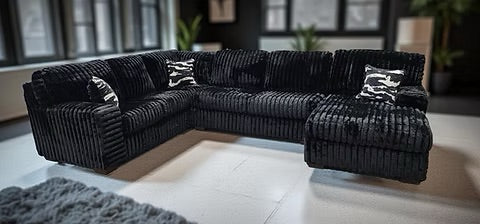 Austin Couduroy Sectional – Free Rug or Smart Tv