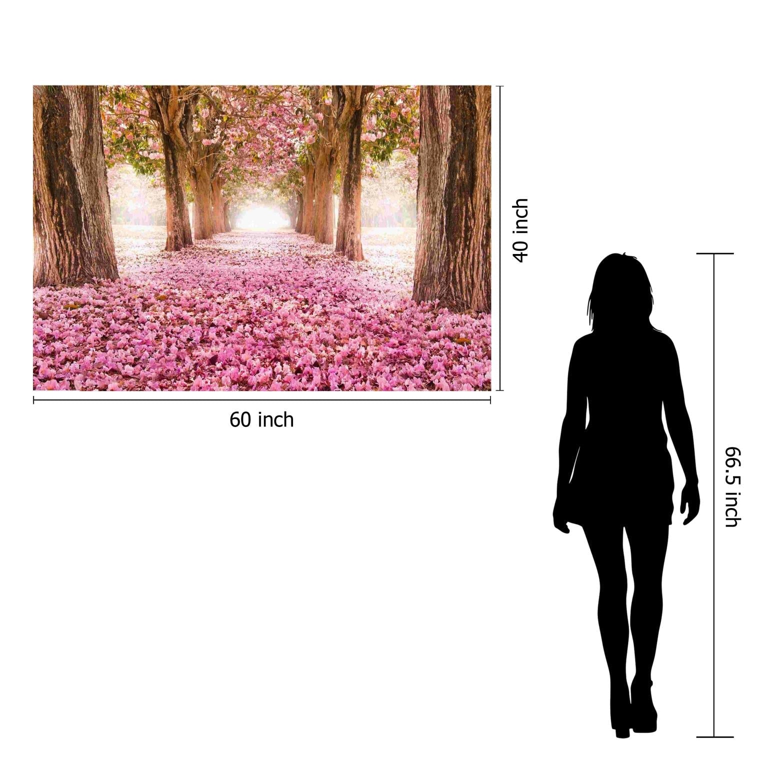 Temp Glass W/Foil - Pink Cherry Blossom Tempered Glass