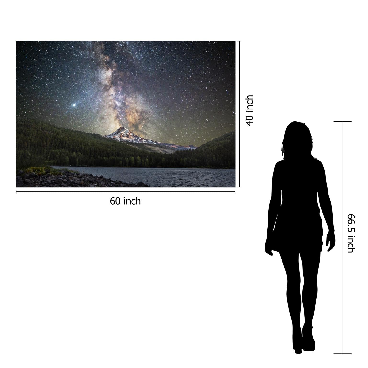 Temp Glass W/Foil -Starry Mountain Tempered Glass