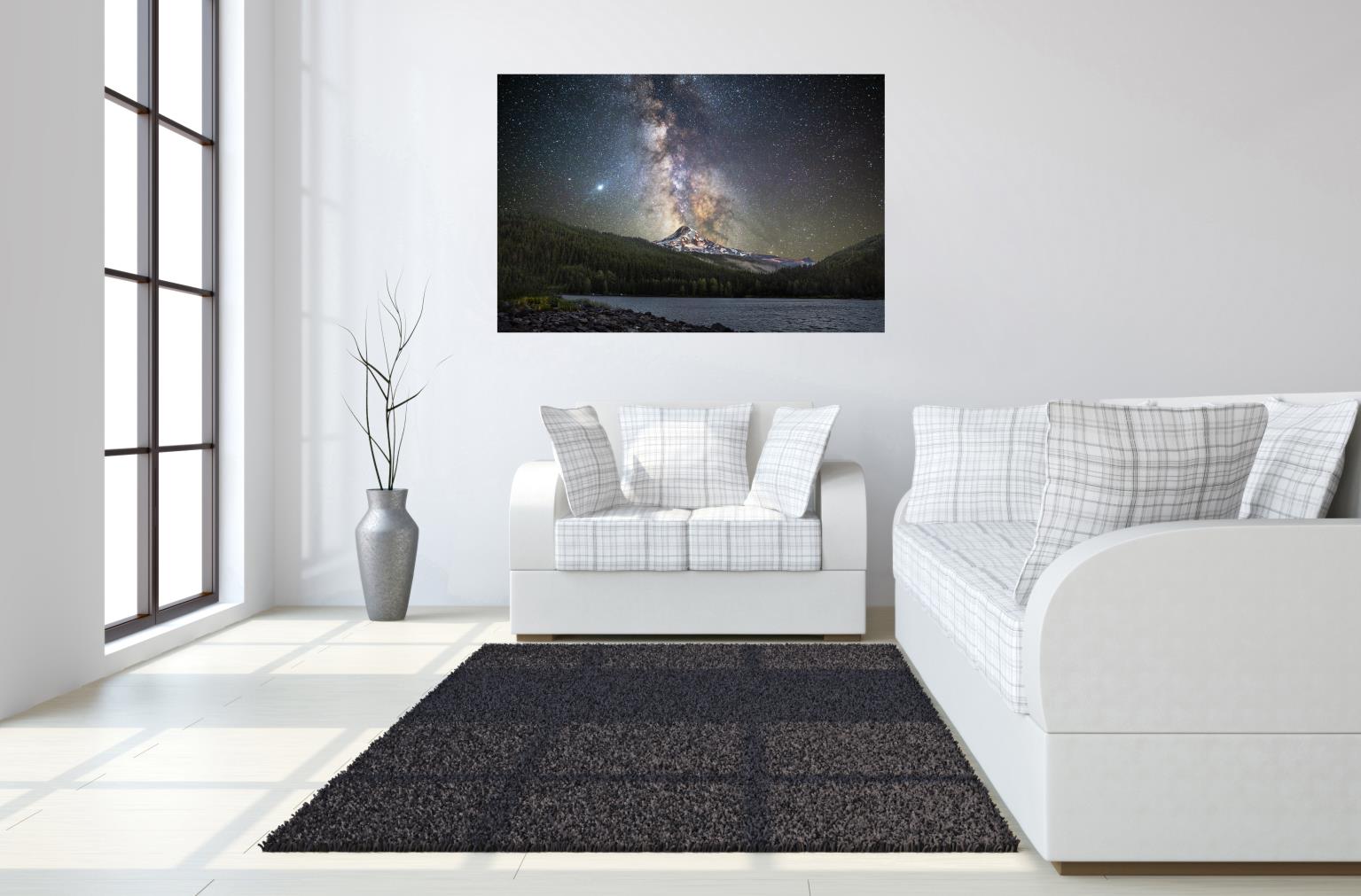 Temp Glass W/Foil -Starry Mountain Tempered Glass