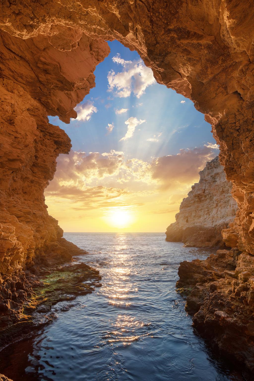 Temp Glass W/ Foil - Grotto Sunset Tempered Glass
