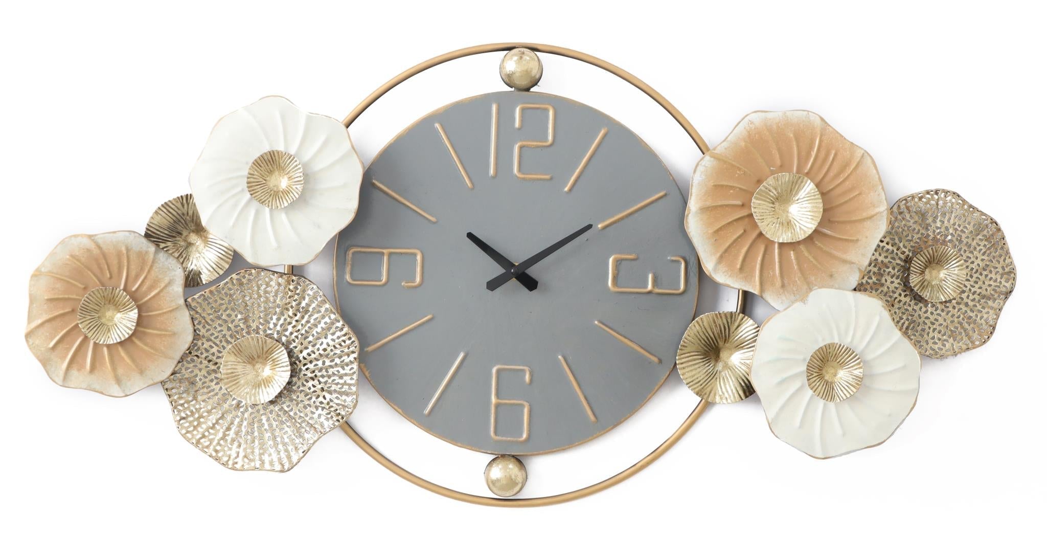 Metal Wall Clock Mixed Media