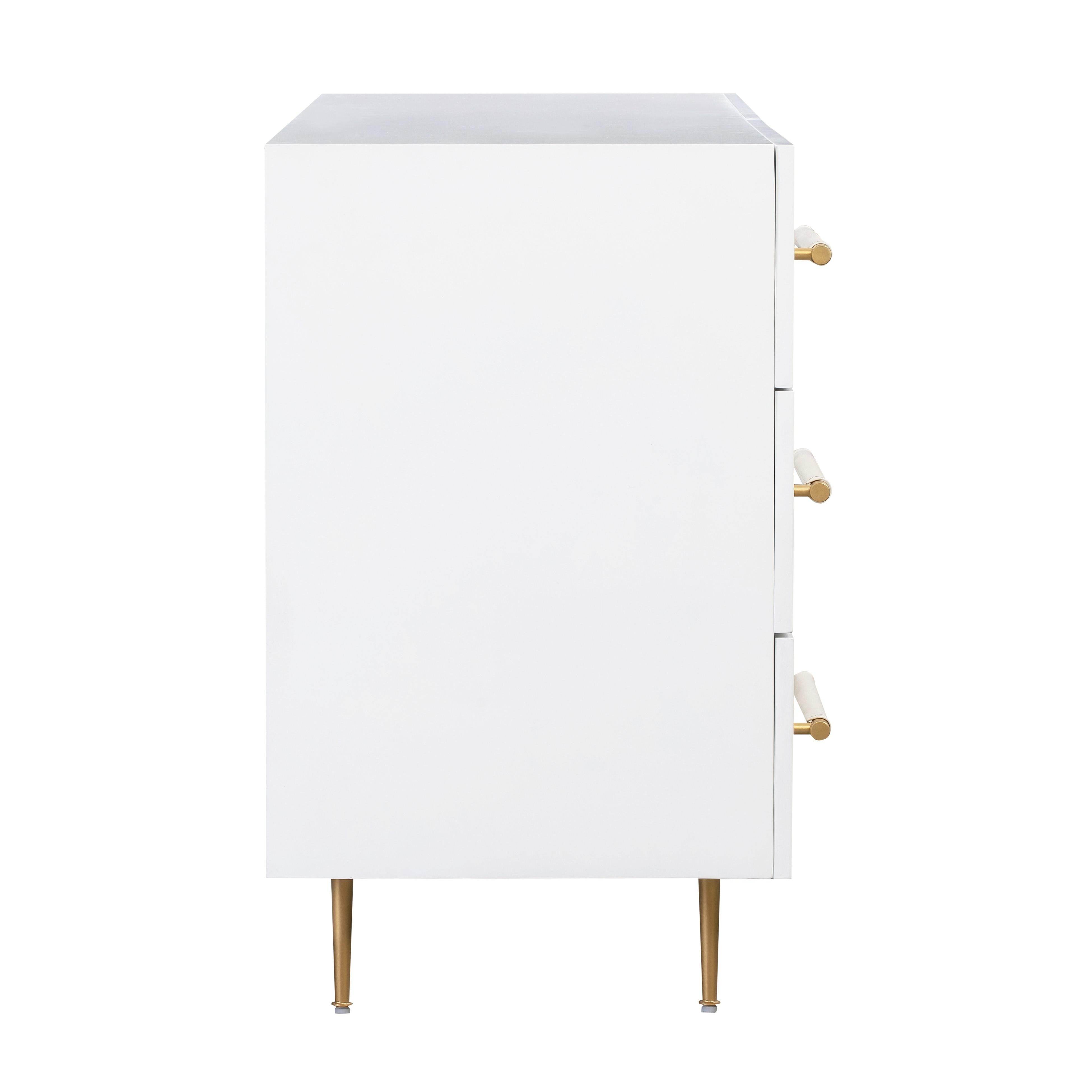 Trident White 6 Drawer Dresser - UK