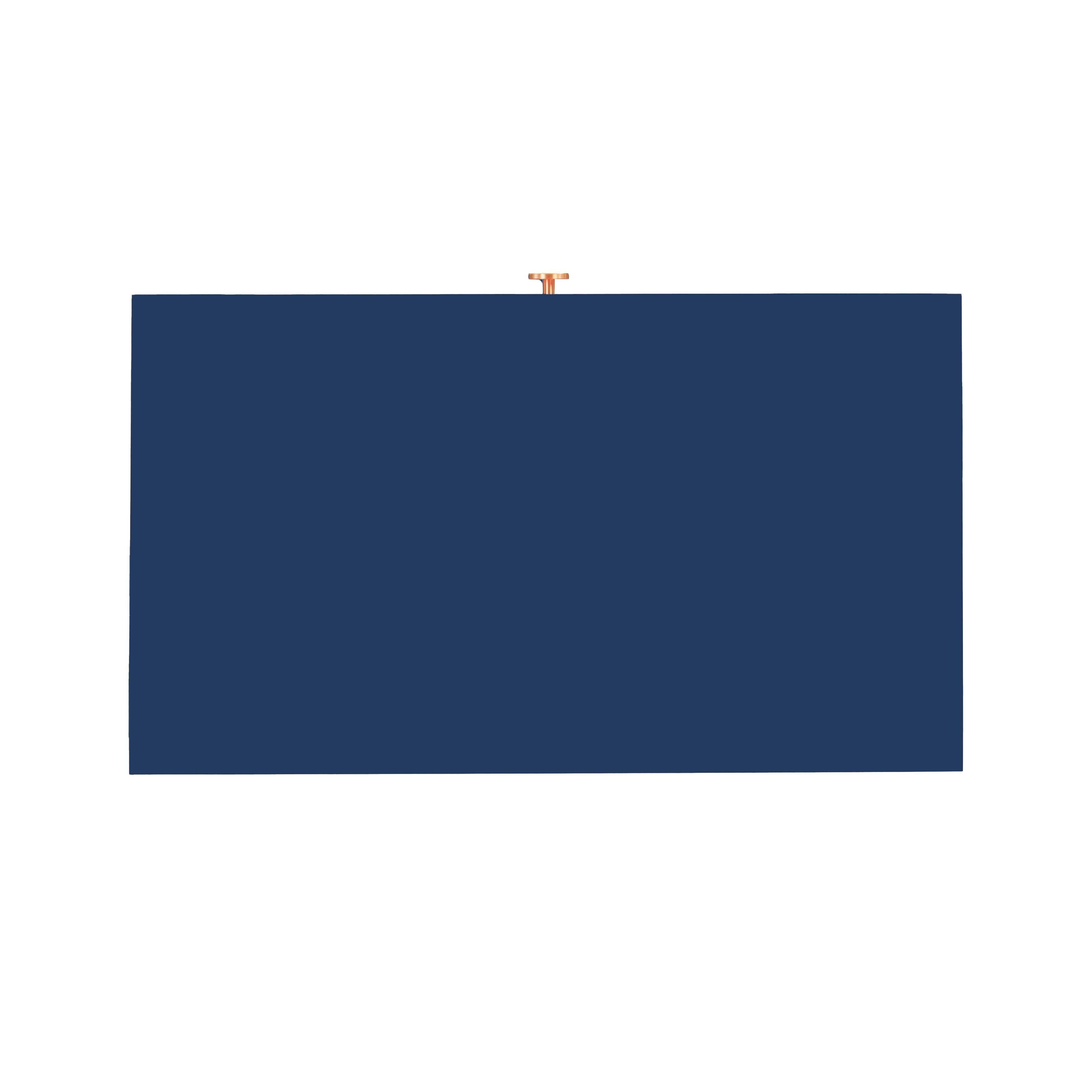 Suzie Navy & Rattan Nightstand - UK