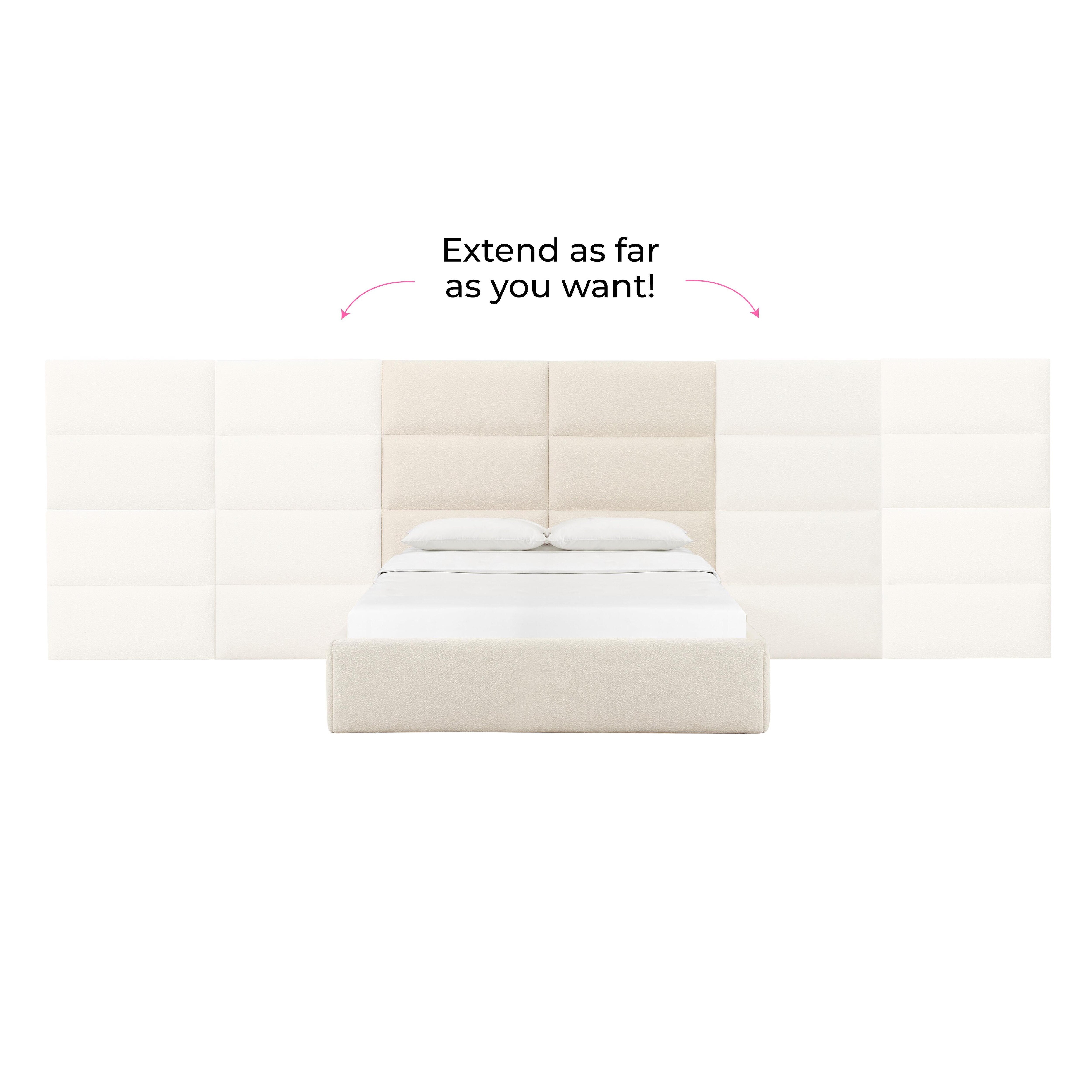 Eliana Cream Boucle King Wings (Set of 2)
