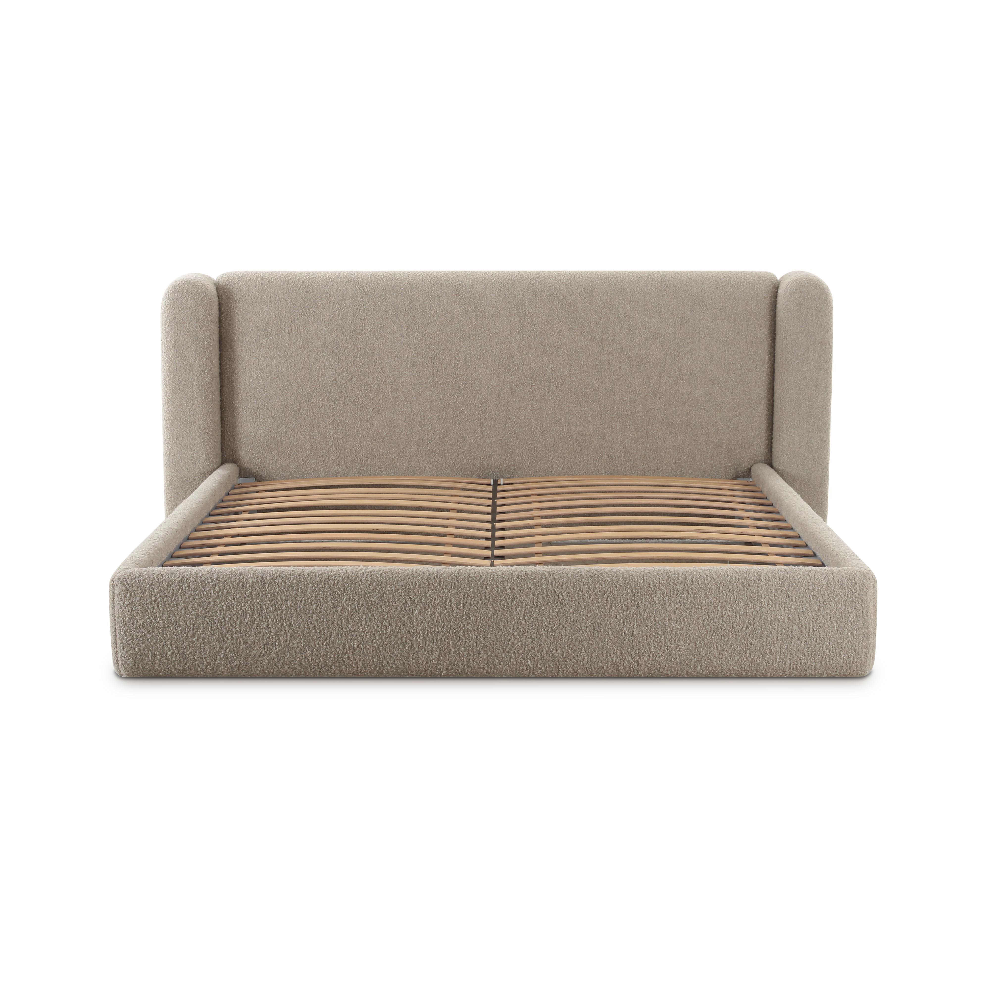 Babette Tan Boucle Queen Bed