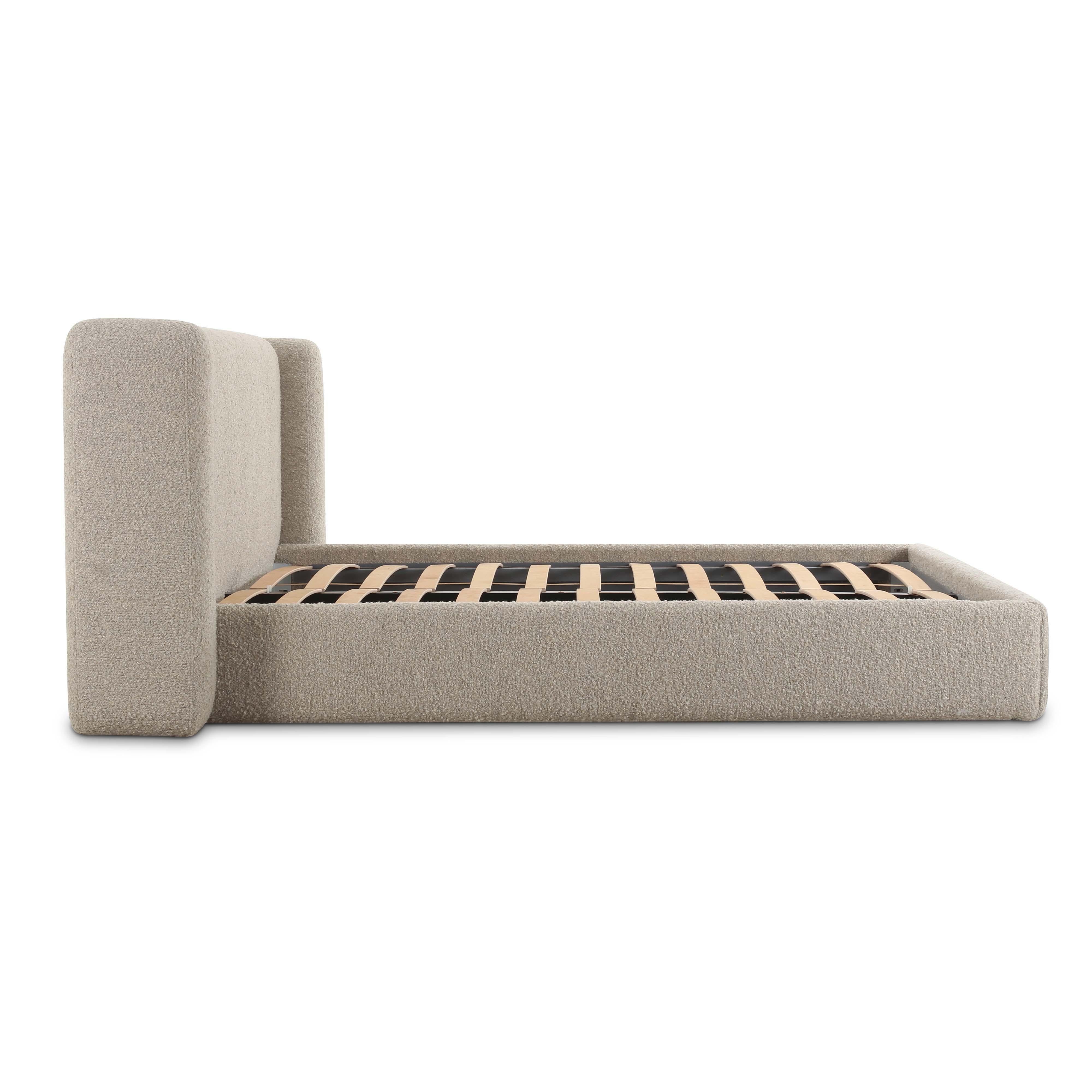 Babette Tan Boucle King Bed