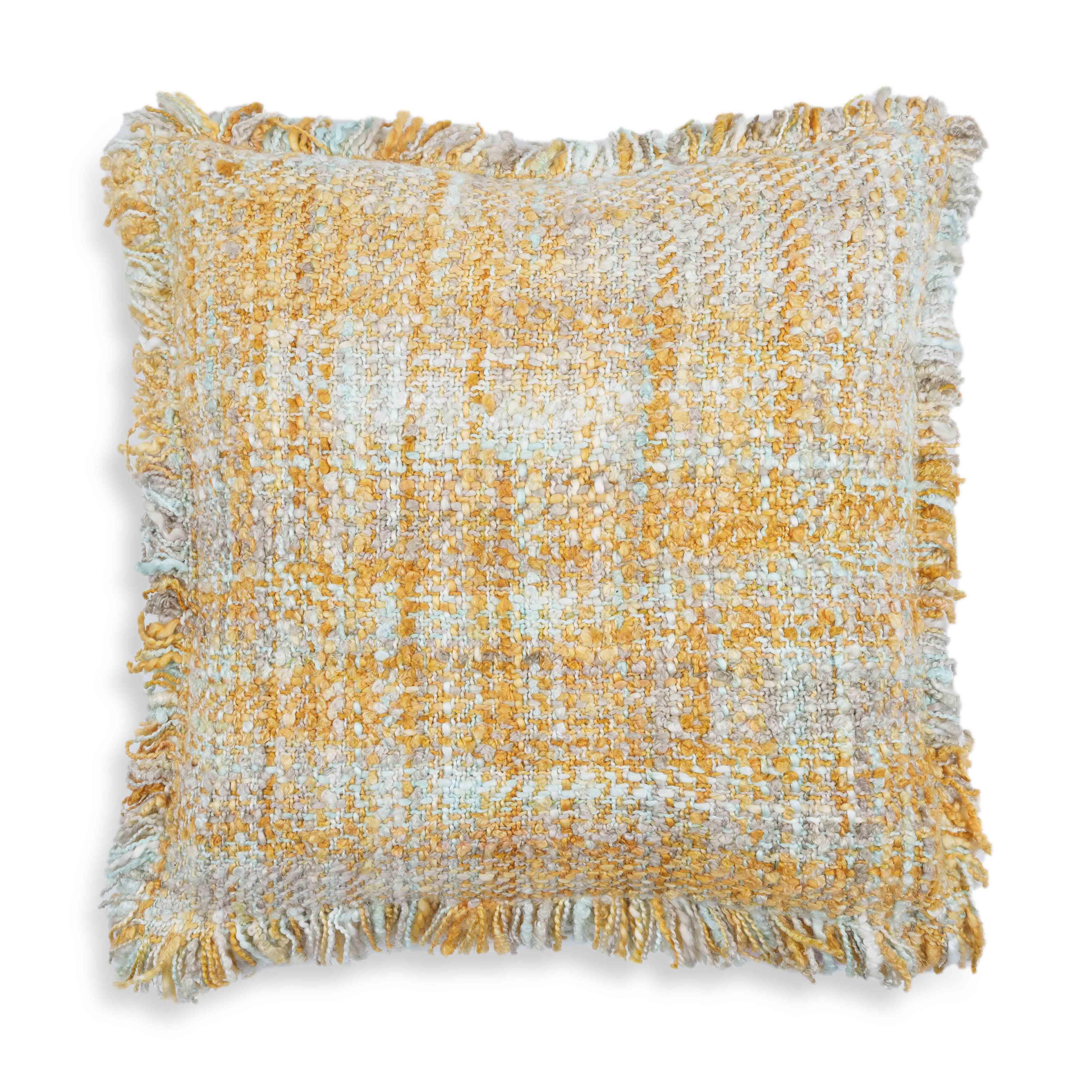 Frazzle Haystack Yellow Cushion