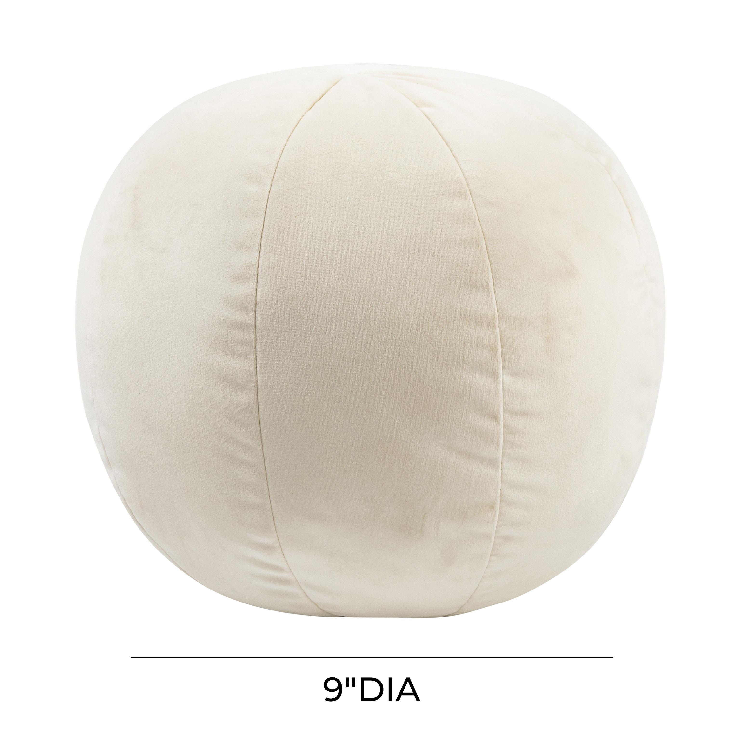 Boba 9 Inch Cream Velvet Pillow