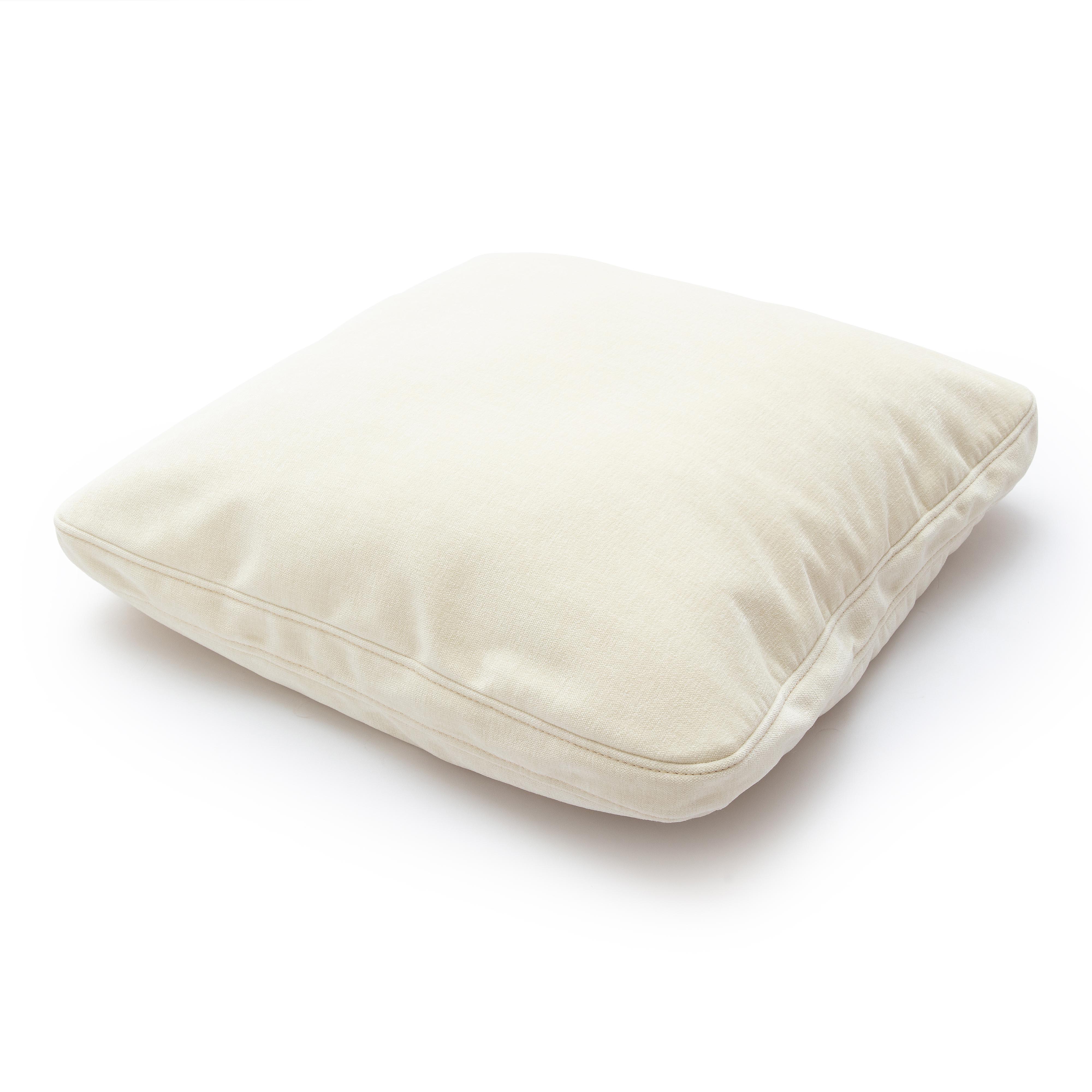 Tipsy Cream Chenille 20" x 20" Square Floppy Pillow