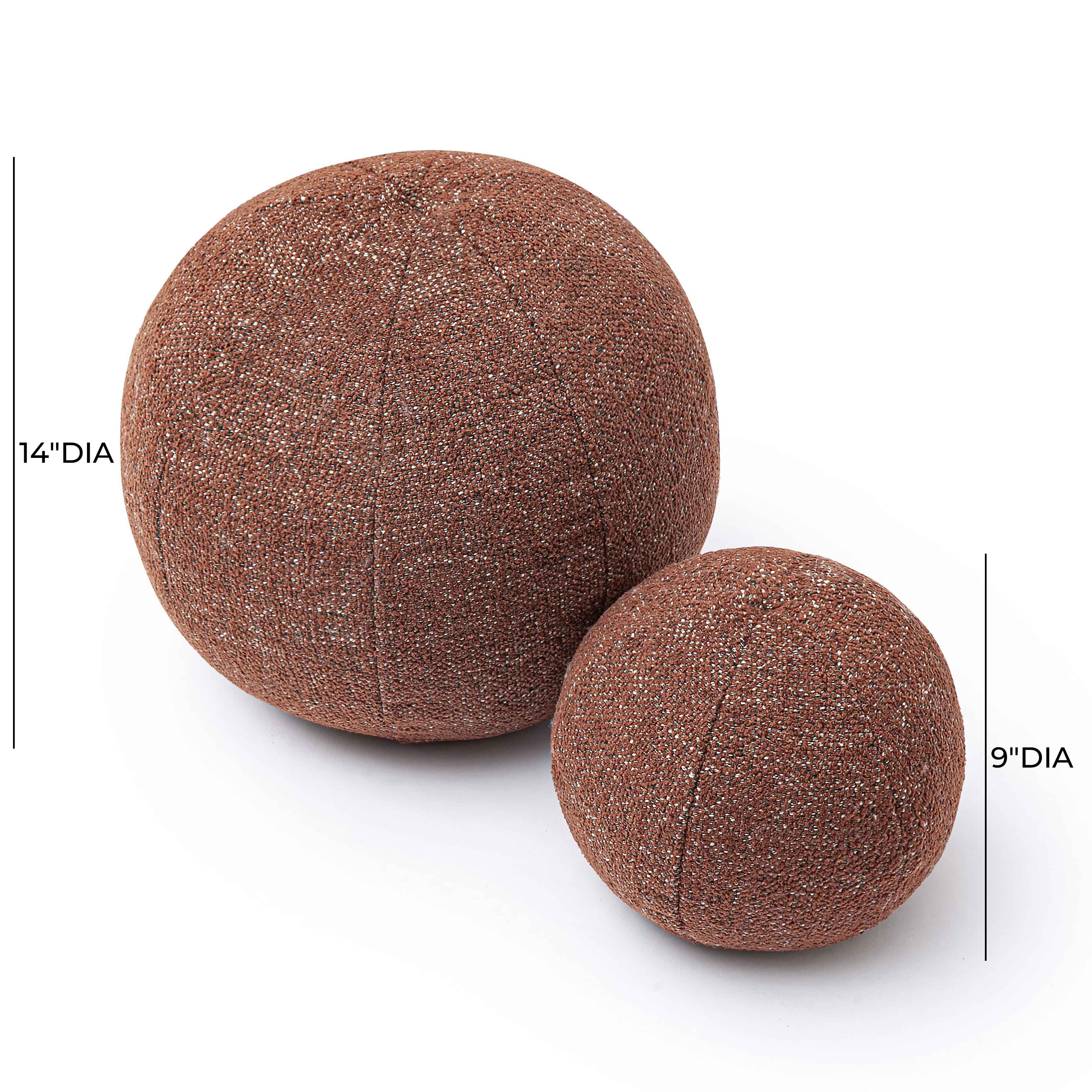 Boba Red Sedona Textured Basketweave 14" Pillow