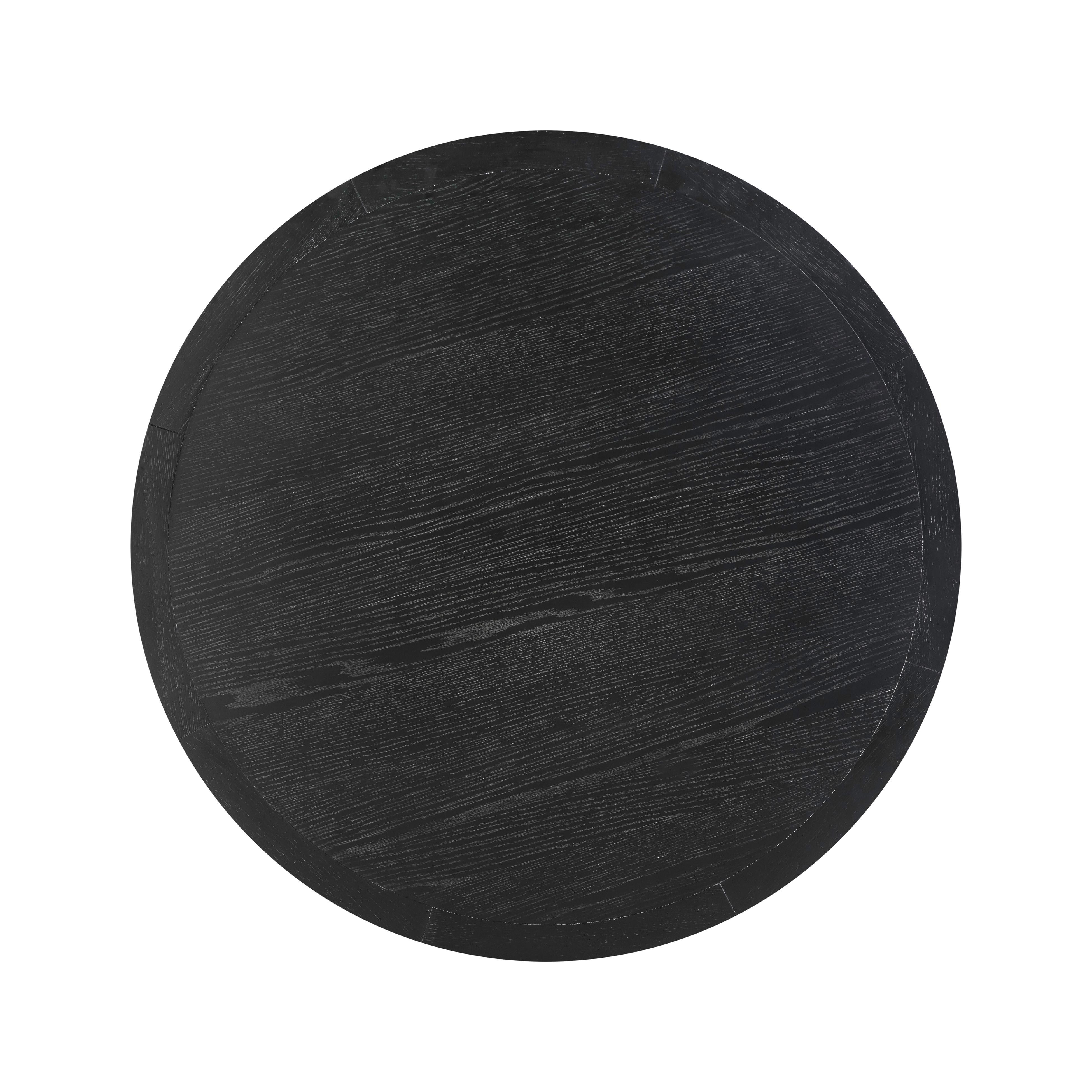 Sahara Black Oak Round Dining Table - UK