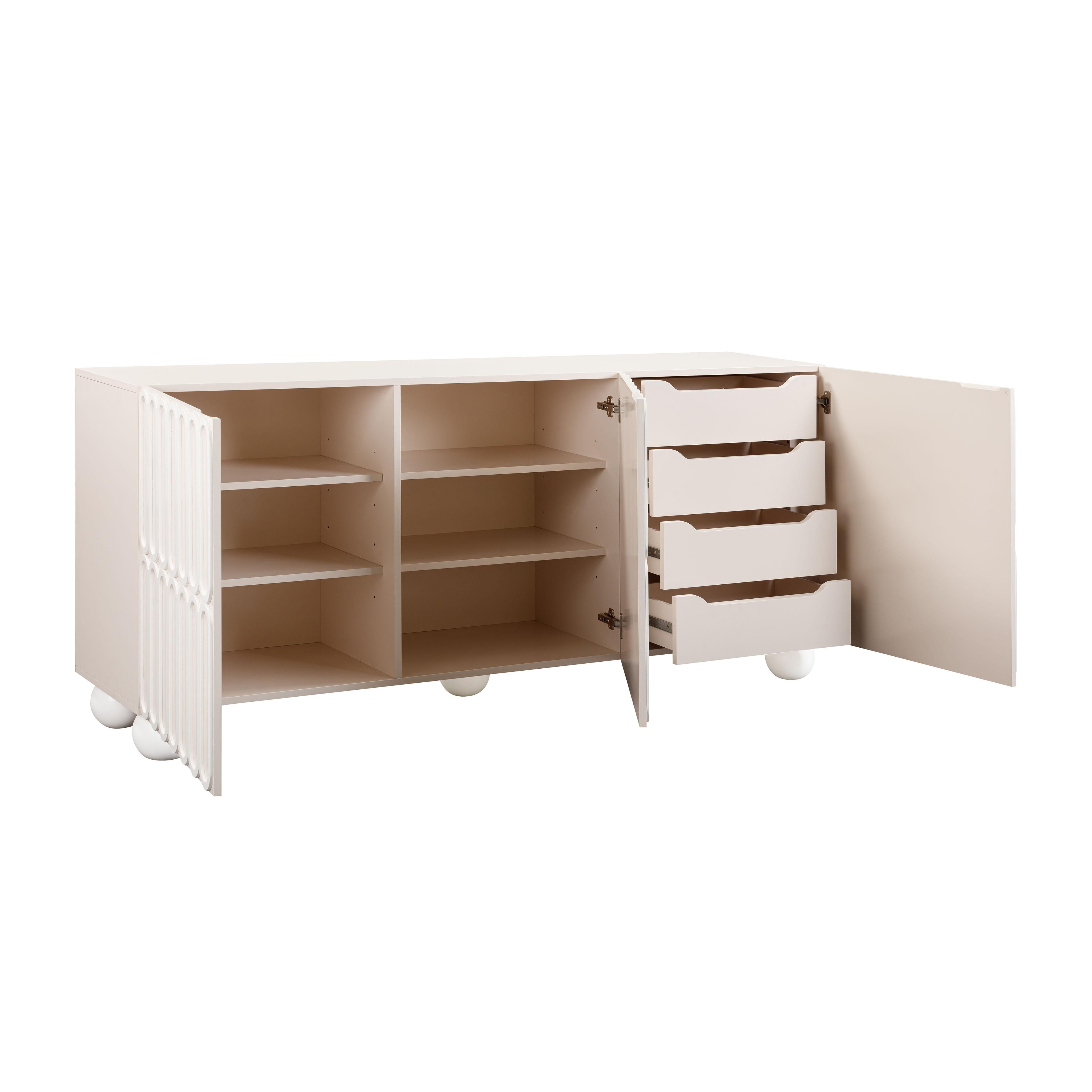 Tori Motif Taupe Buffet - UK