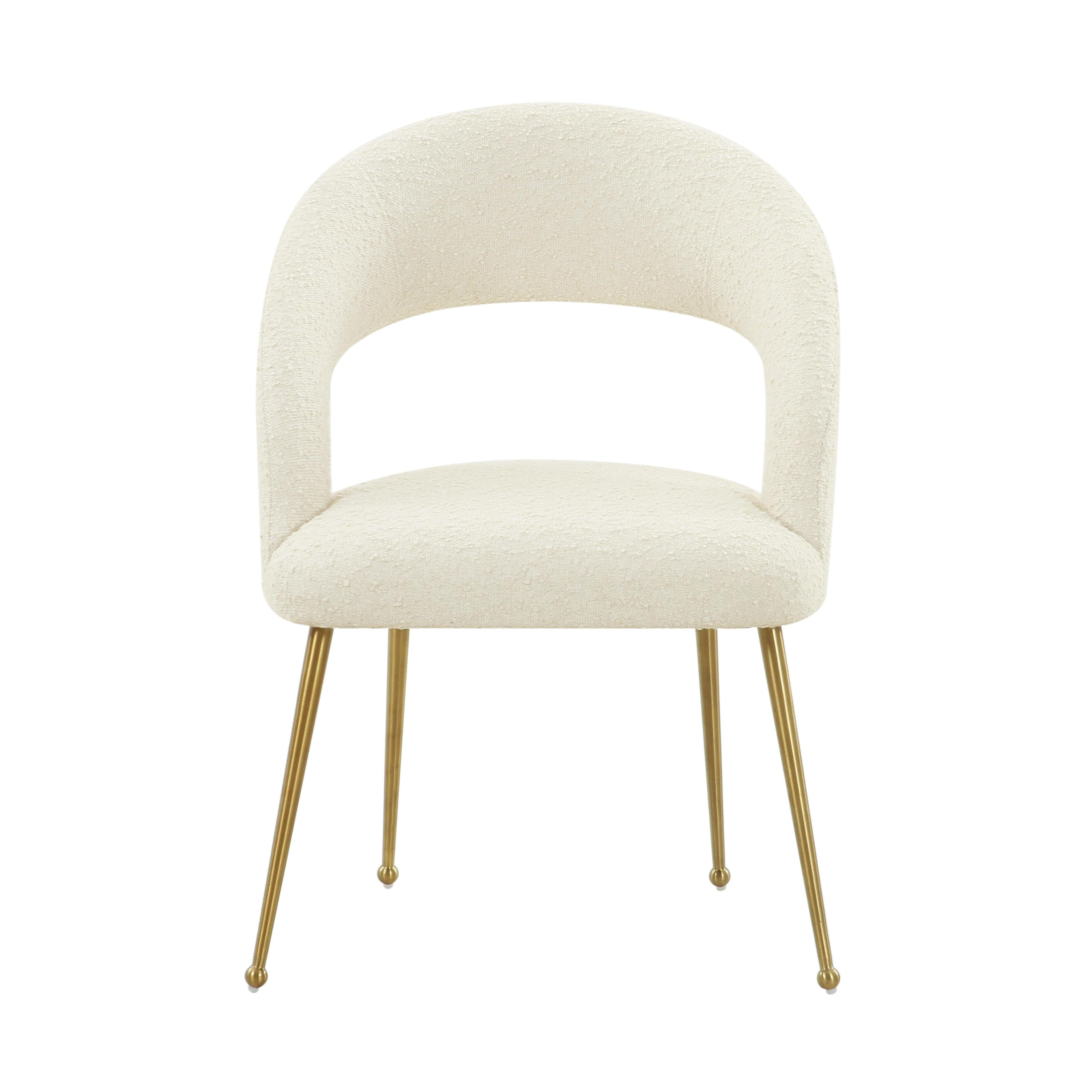 Rocco Cream Boucle Dining Chair - UK