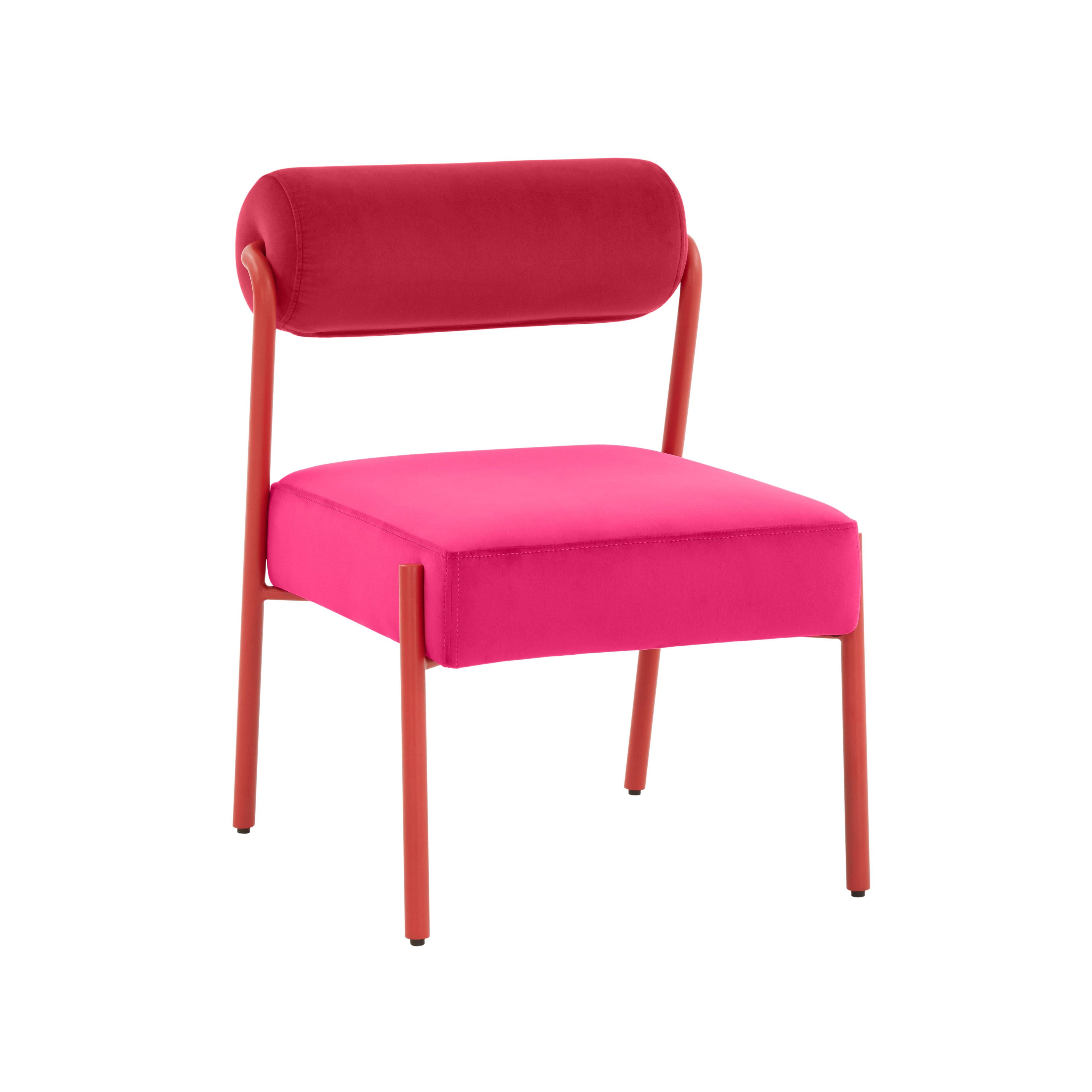 Jolene Hot Pink Velvet Dining Chair - Set of 2 - UK