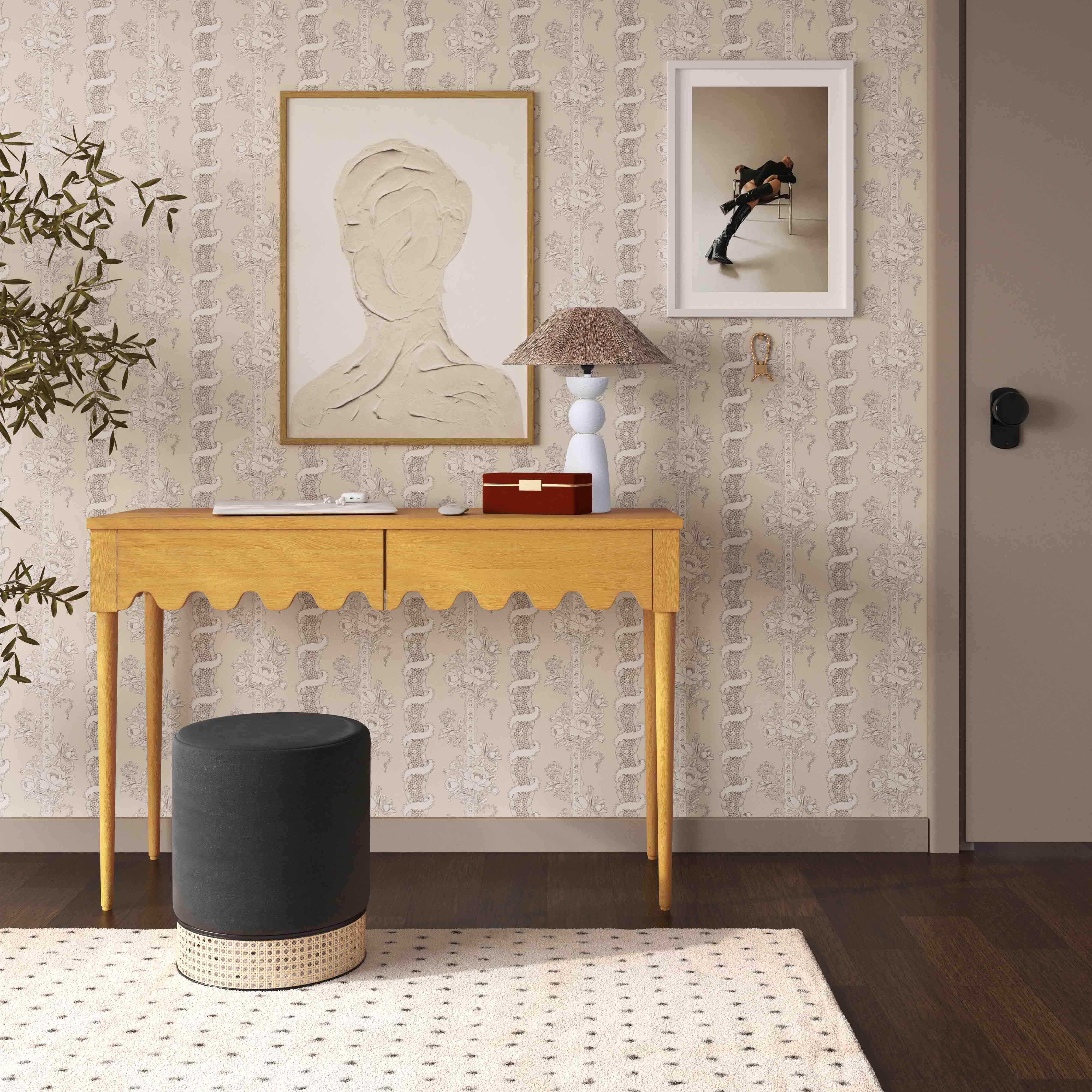 Oodle Natural Ash 2-Drawer Desk - UK