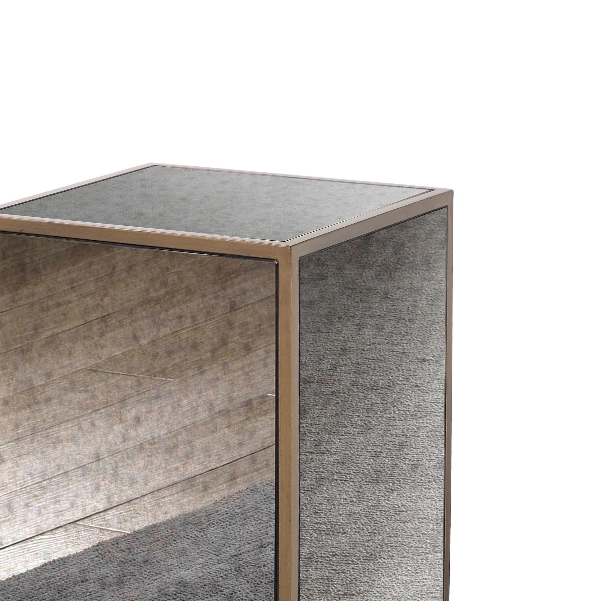 Lana Mirrored Side Table - UK