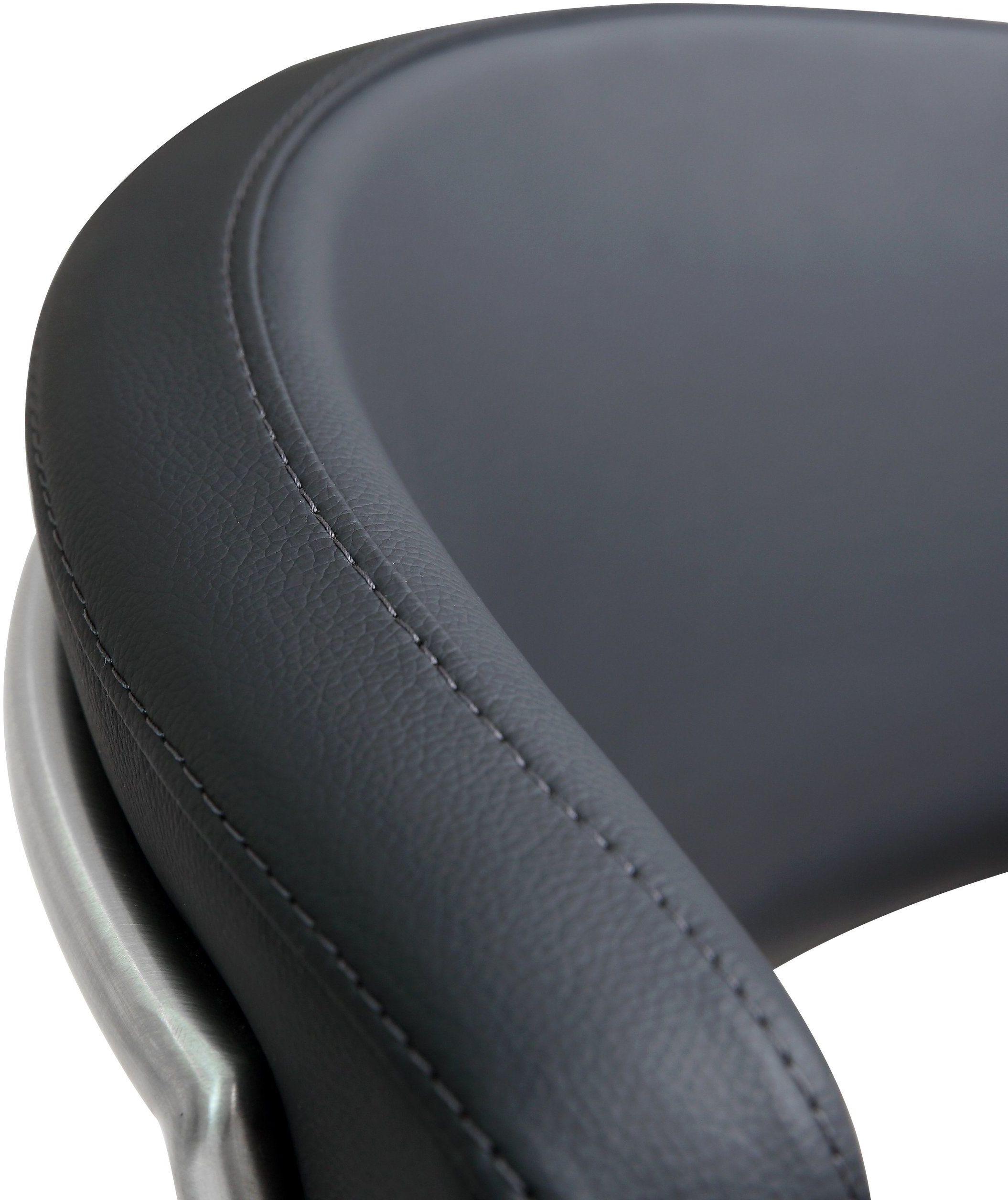 Cosmo Black Stainless Steel Barstool - UK