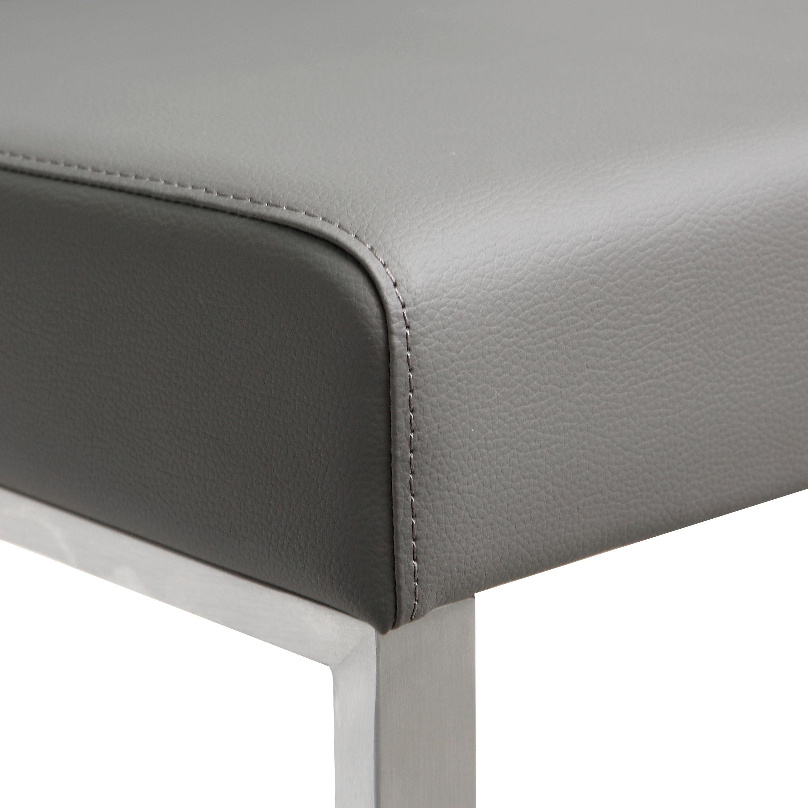 Denmark Grey Stainless Steel Barstool - Set of 2 - UK
