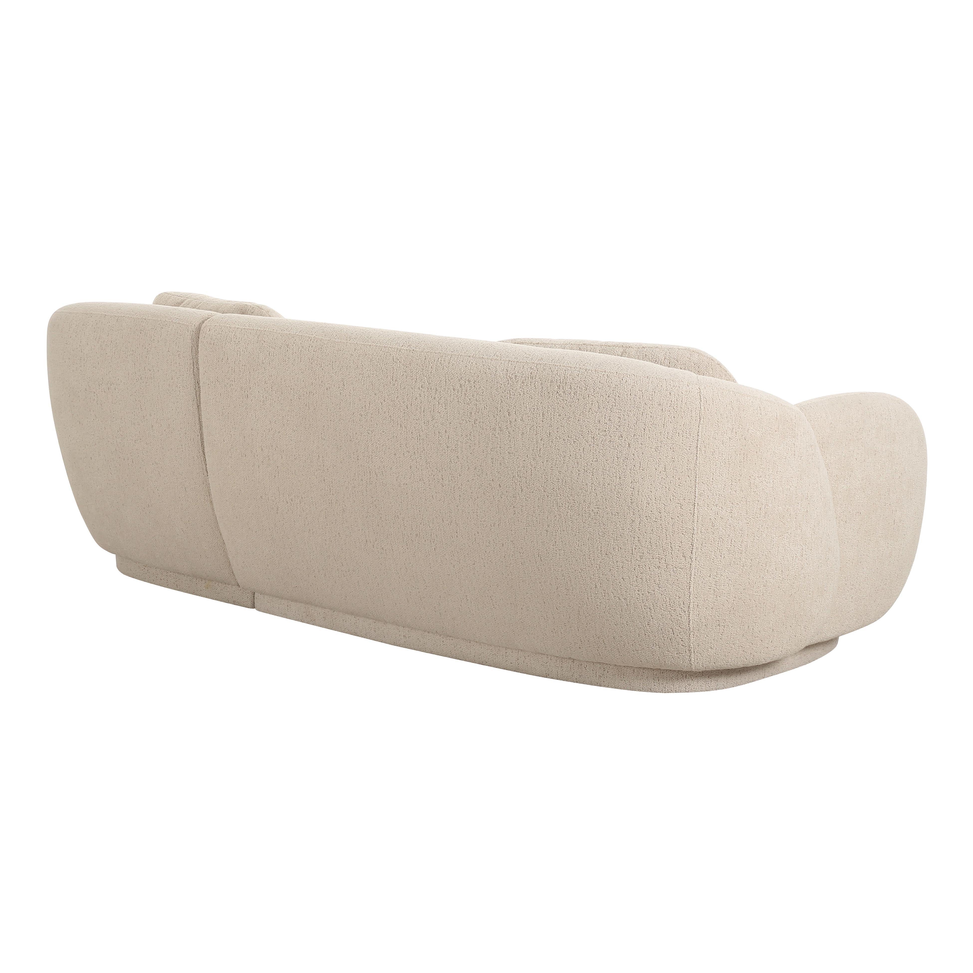 Misty Cream Boucle Sectional - RAF - UK