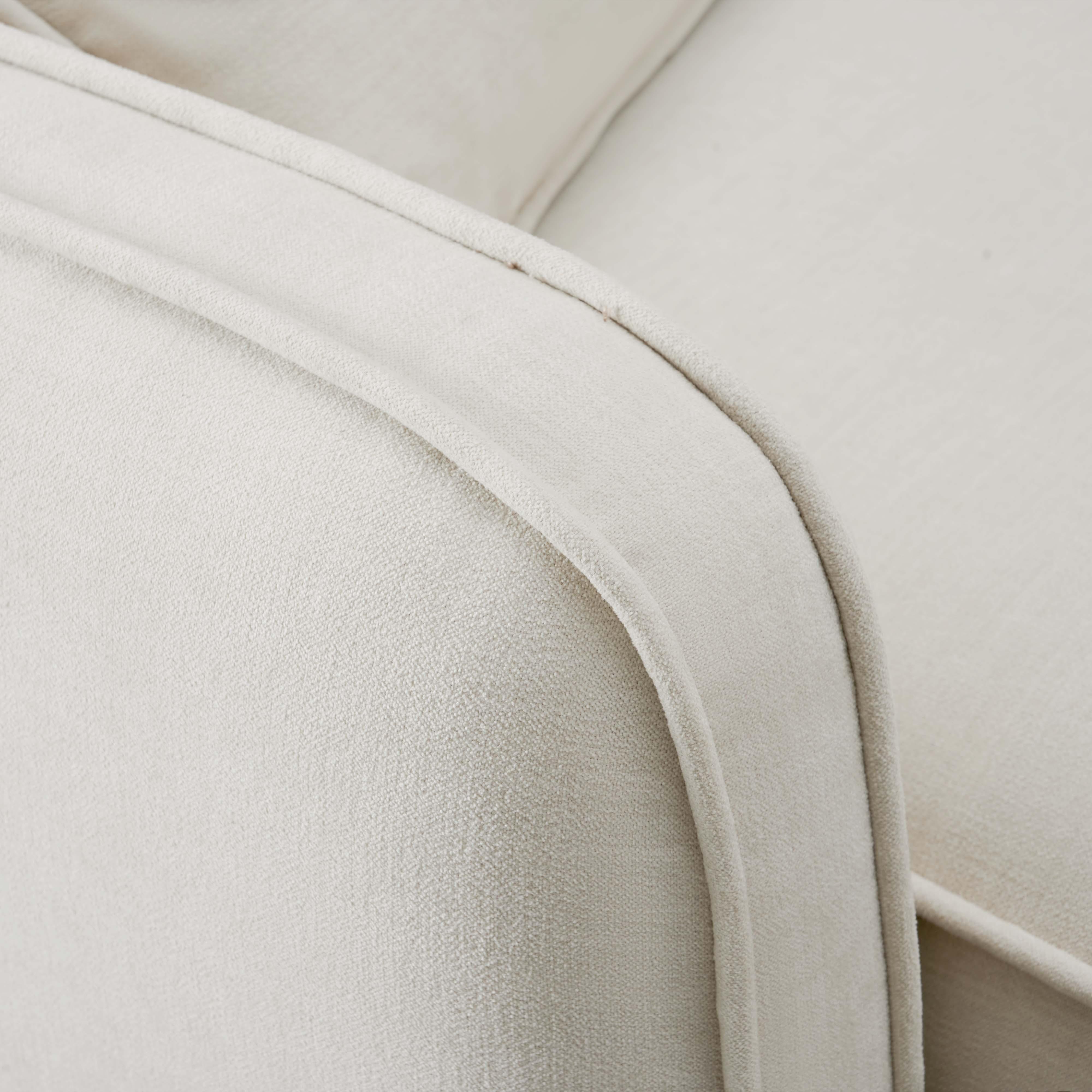 Travie Sand Upcycled Linen 4-Piece Modular Sectional
