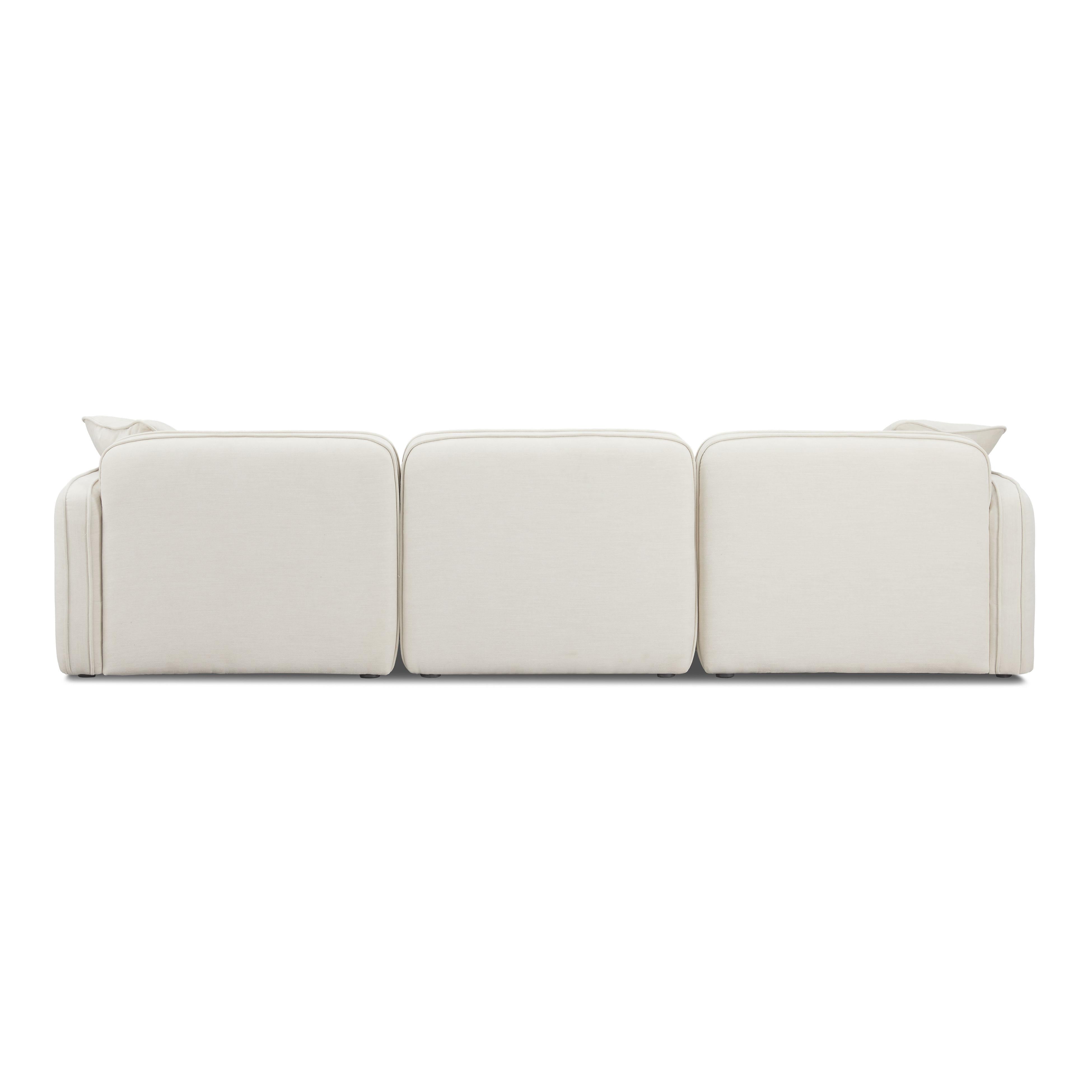 Travie Sand Upcycled Linen Modular Sofa