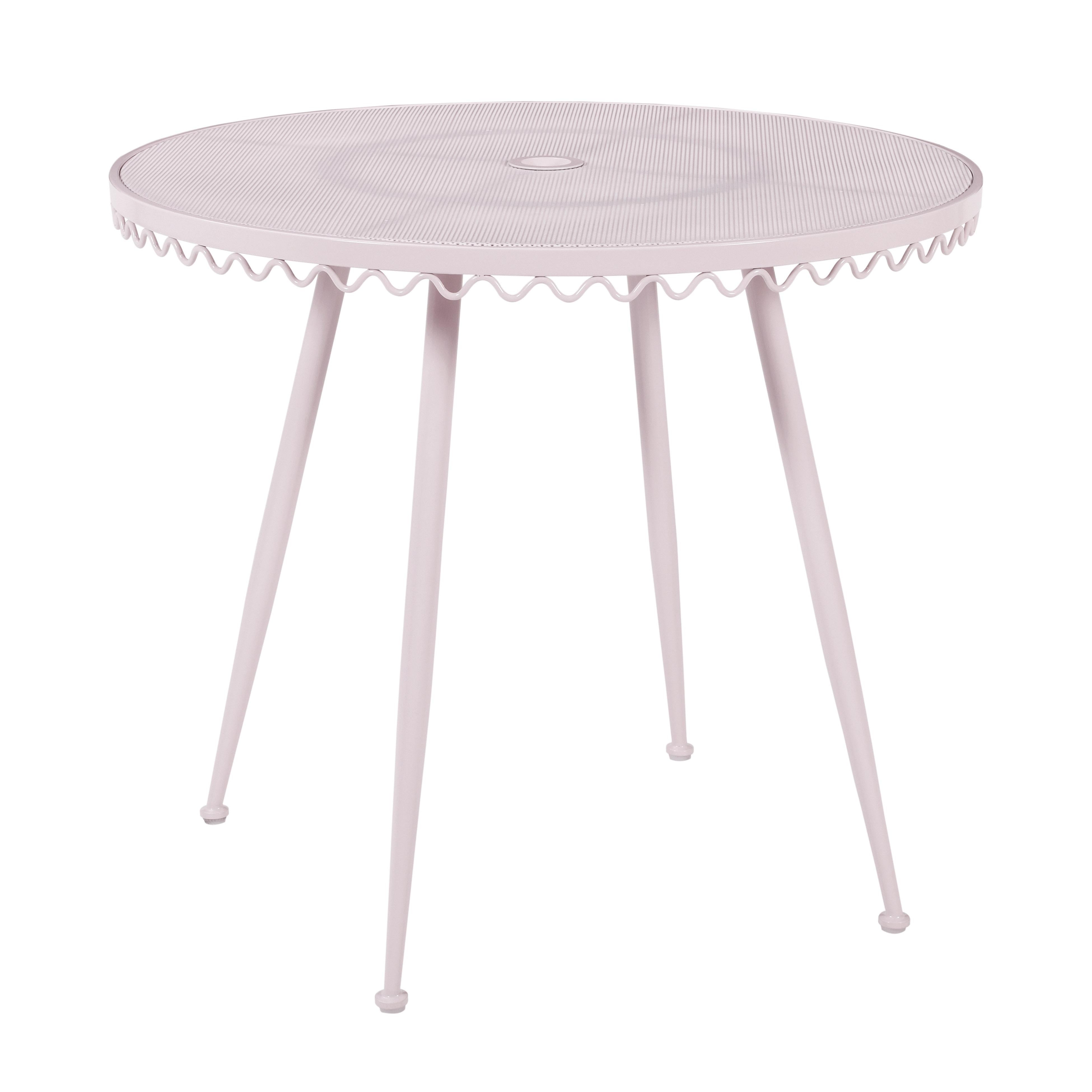 Erica Pink Wrought Iron Outdoor Cafe Table