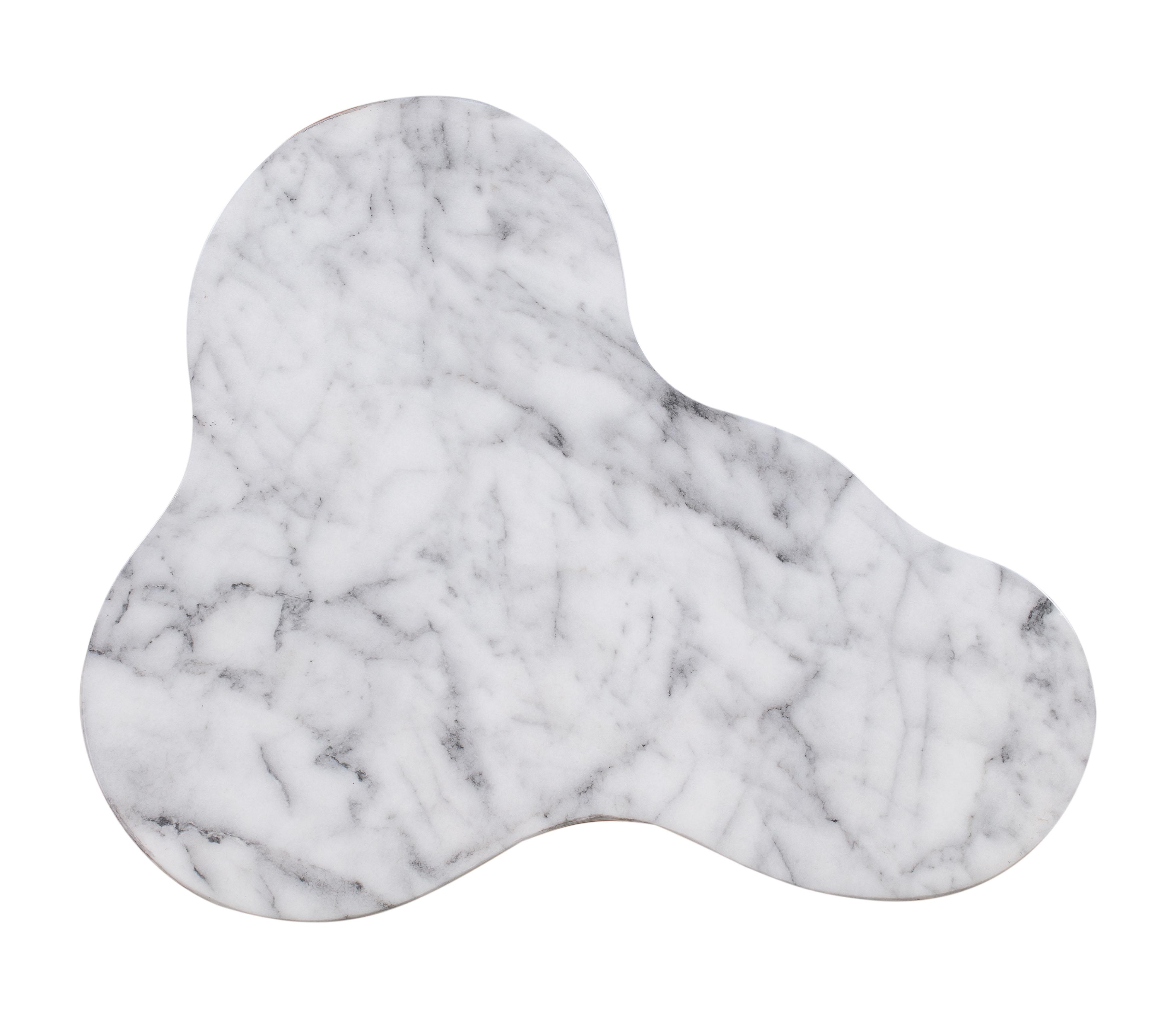 Slab Marble Short Side Table - UK