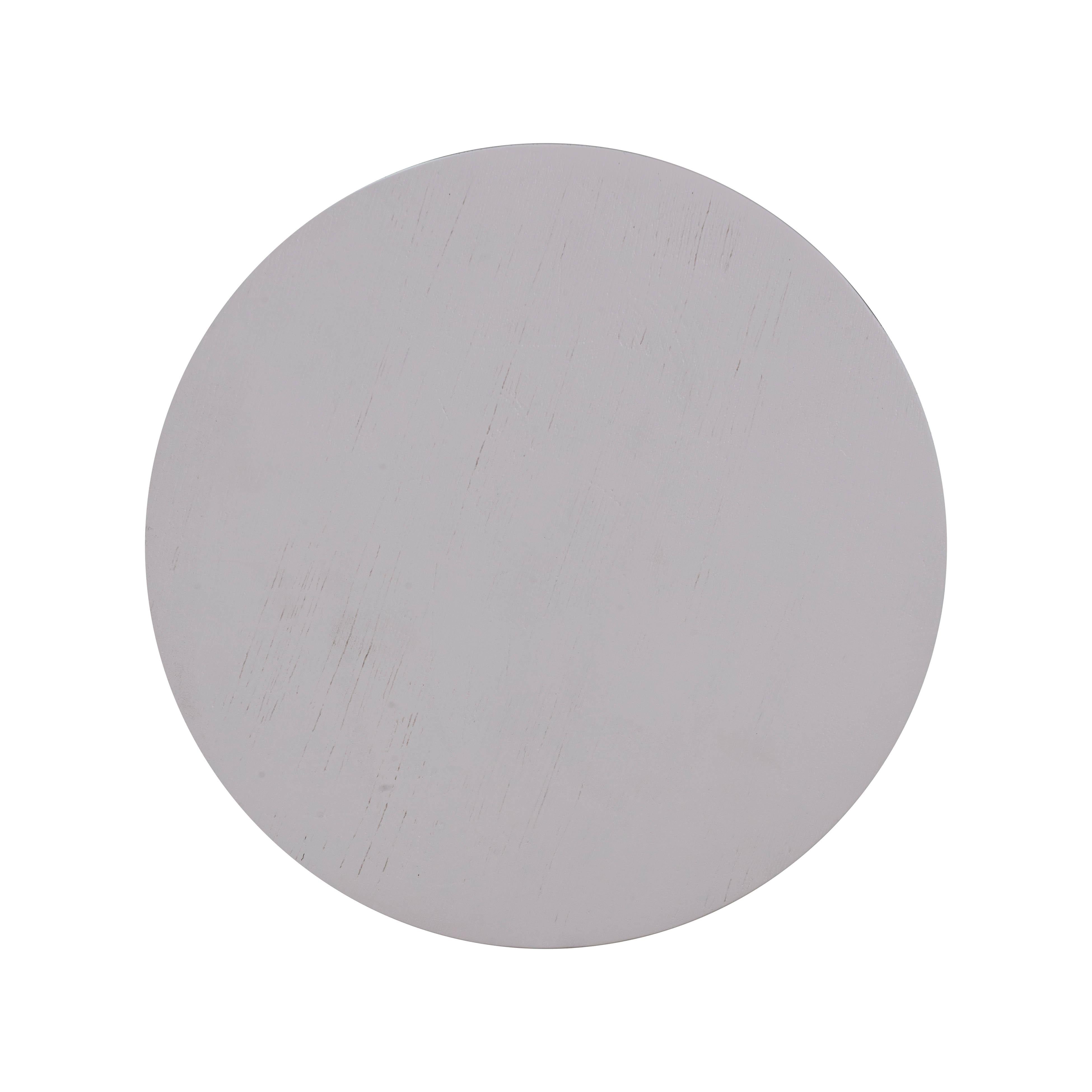 Morse White Wooden Accent Table