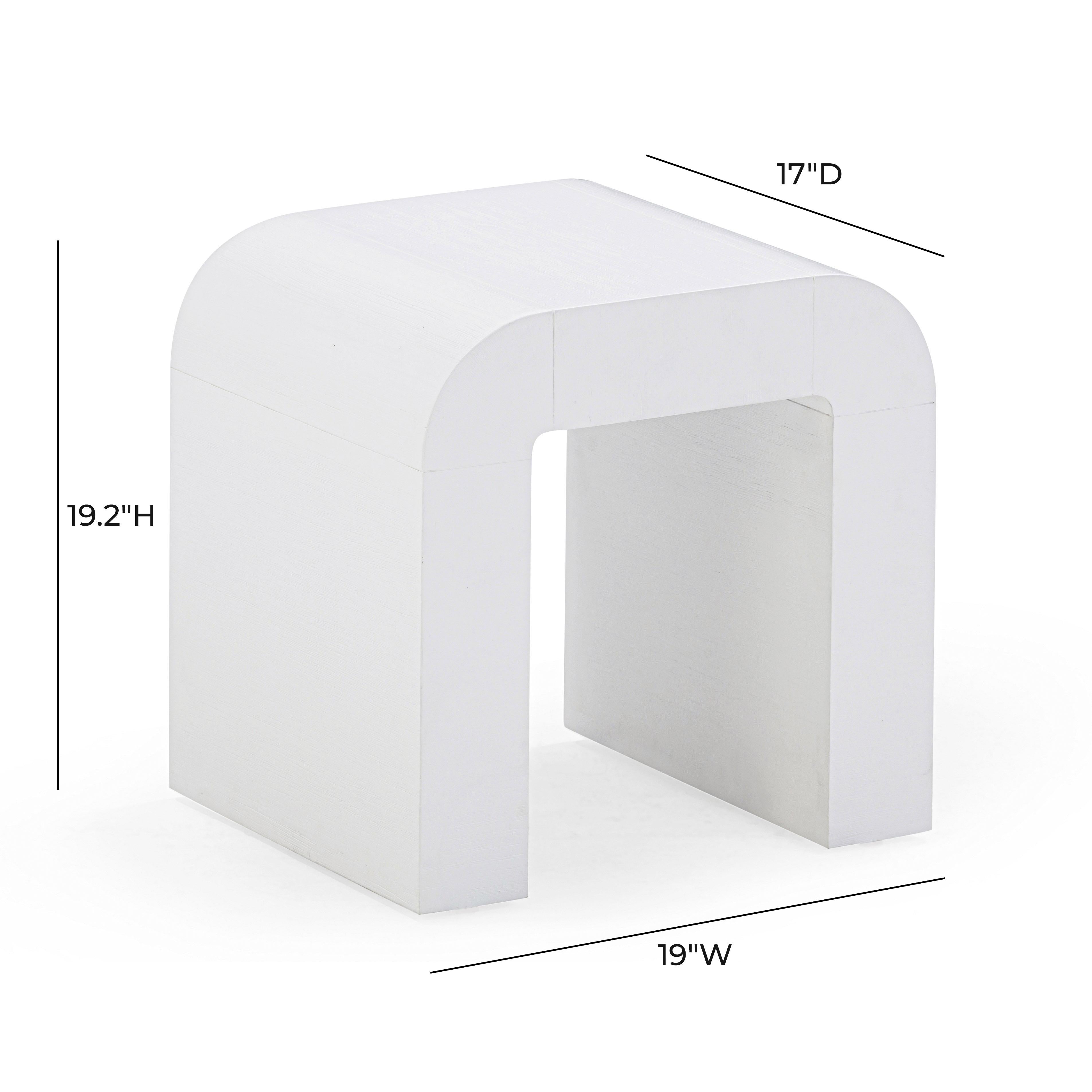 Hump White Side Table
