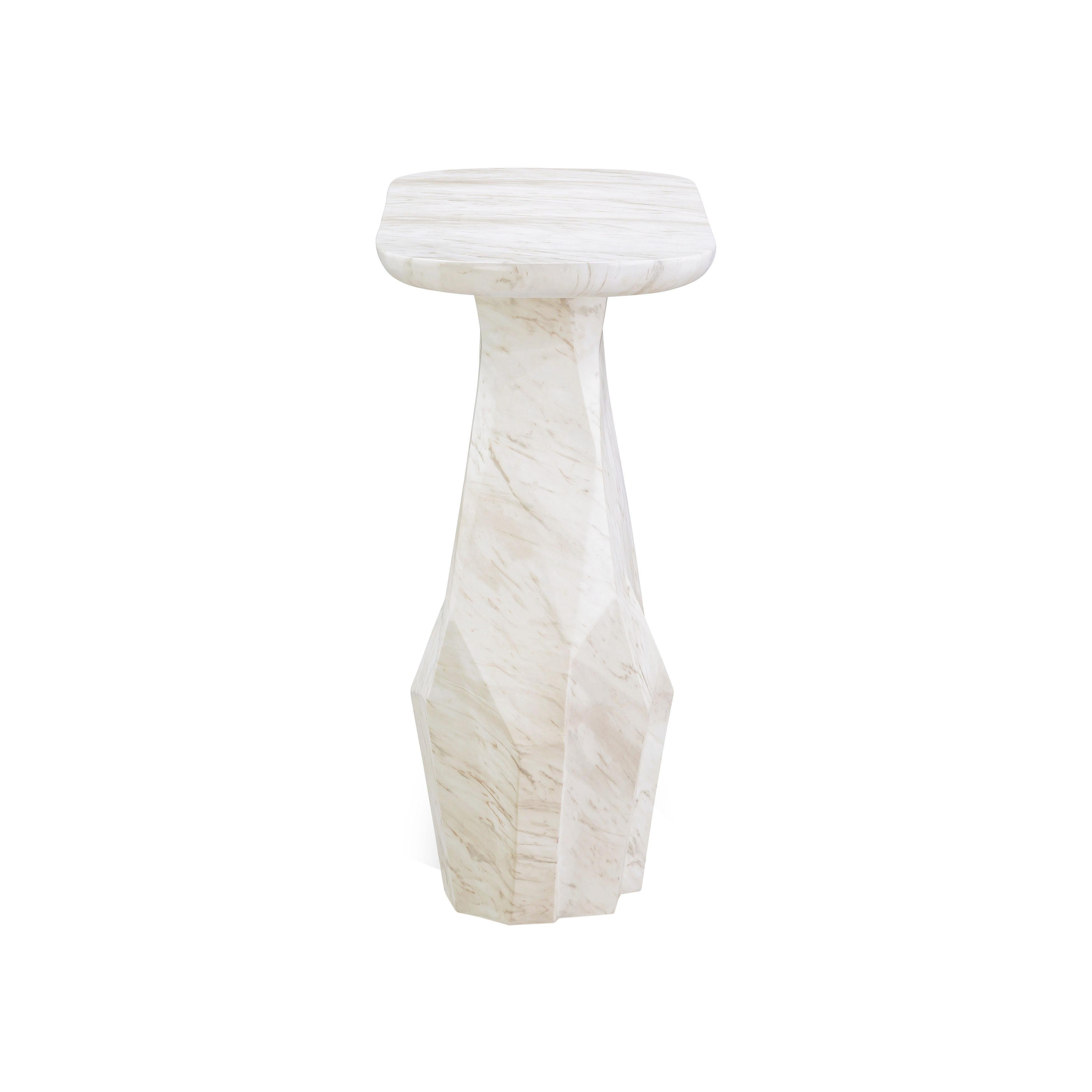 Esme Faux Marble Long Console Table