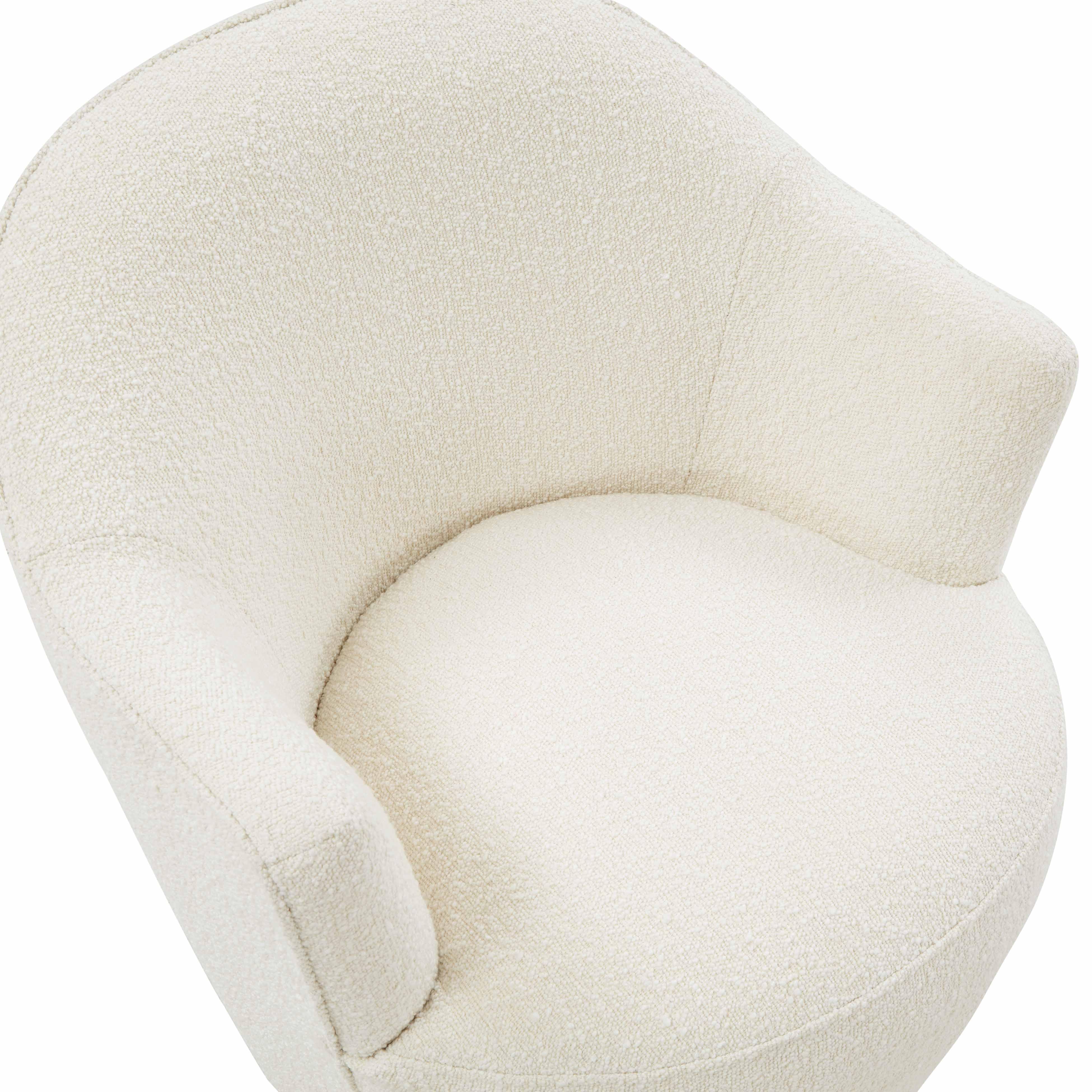 Skyla Boucle Swivel Chair